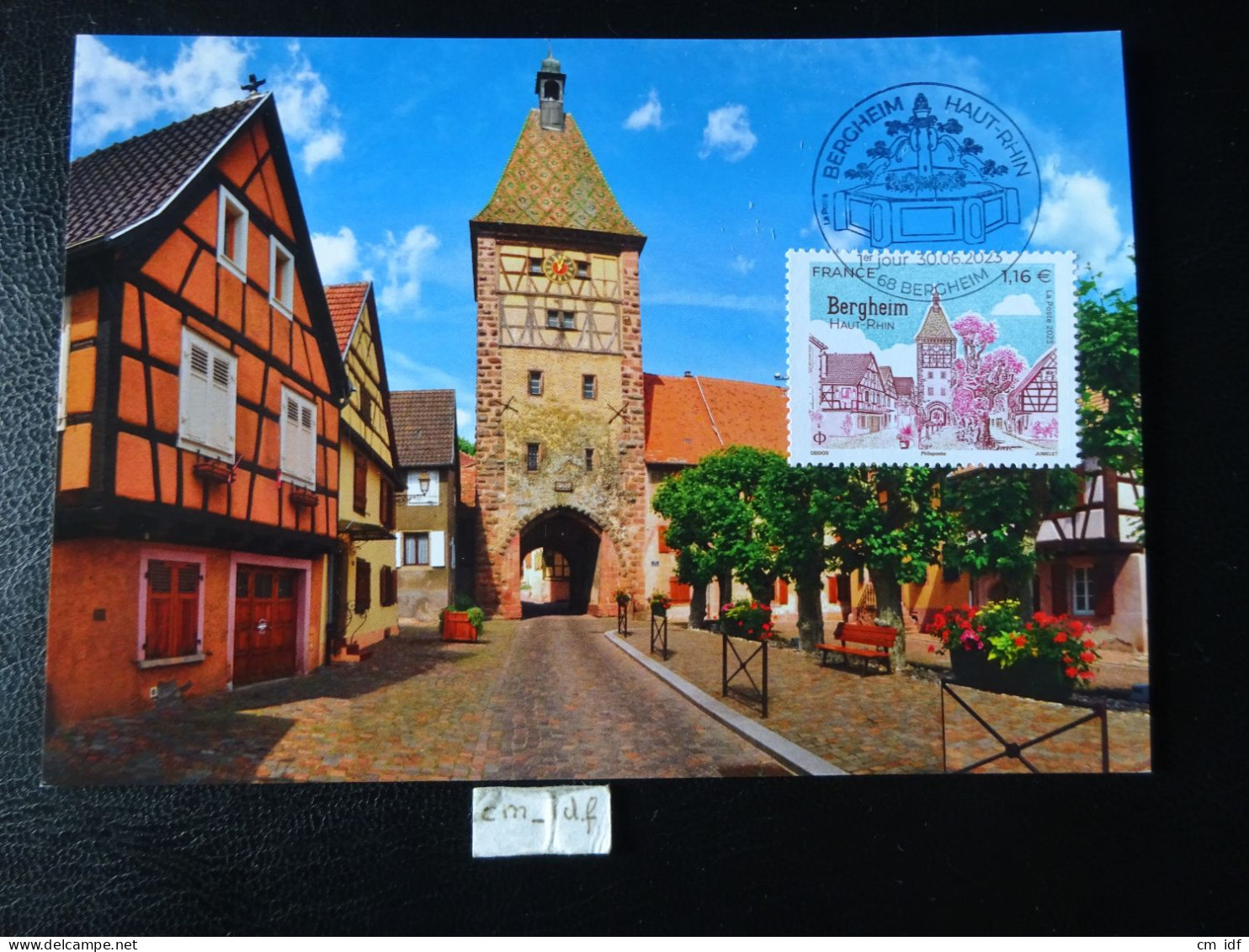 FRANCE 2023 1,16 EURO " BERGHEIM HAUT-RHIN VILLAGE PRÉFÉRÉ DES FRANÇAIS  " OBLITÉRATION 30.06.2023 CARTE POSTALE F.D.C. - 2020-…