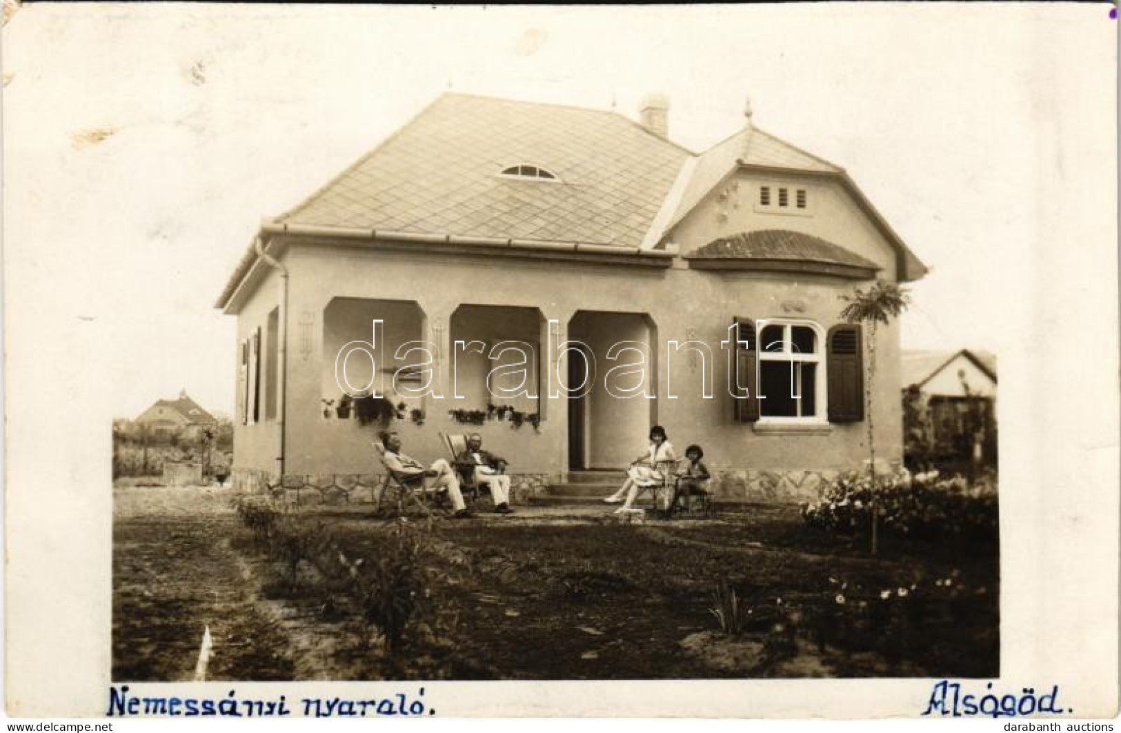 T2/T3 1934 Alsógöd (Göd), Nemessányi Nyaraló, Villa. Photo (fl) - Zonder Classificatie