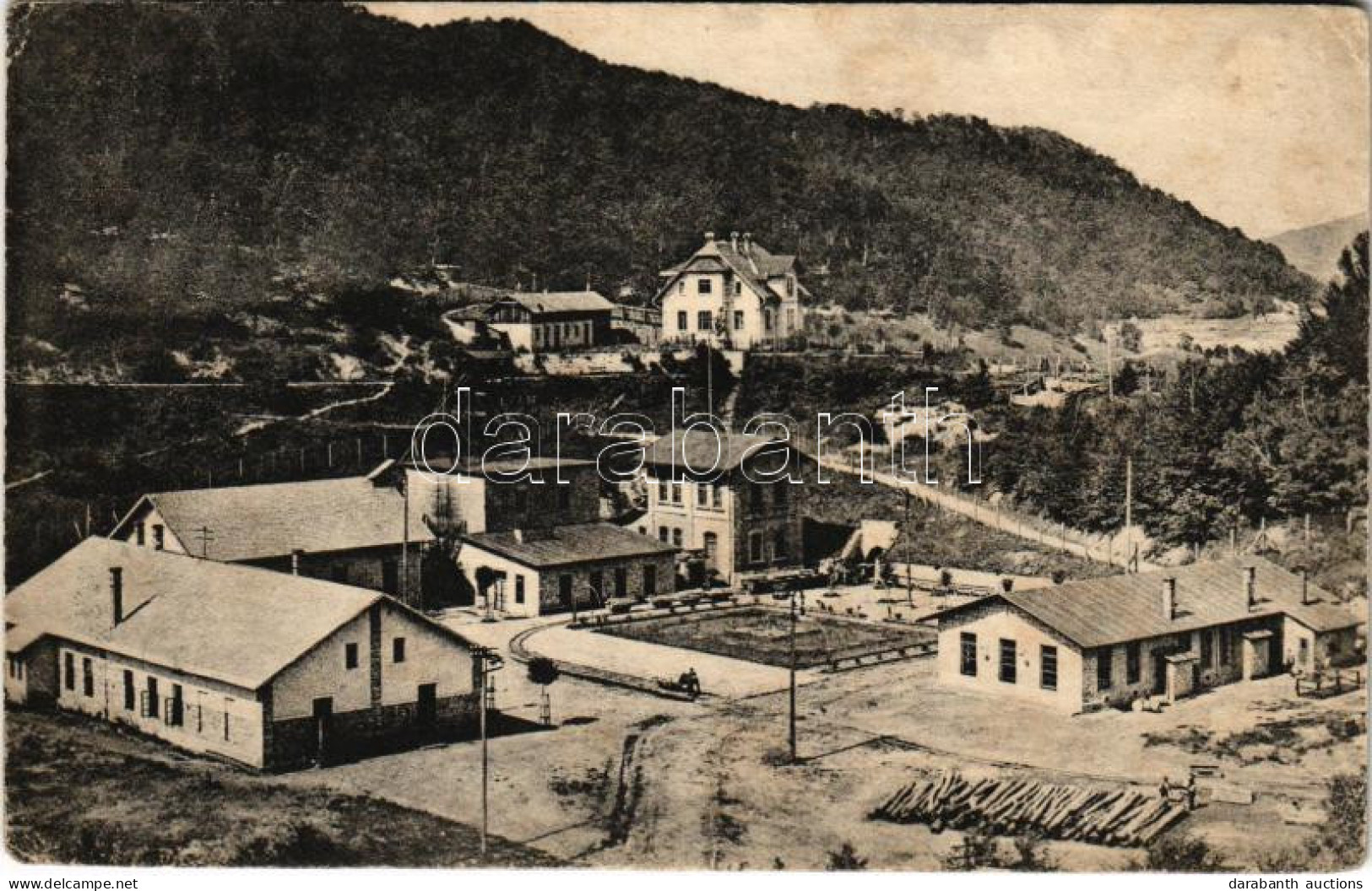 * T3 1917 Anina, Stájerlakanina, Steierdorf; II. Sz. Légakna. Julius Engelmann / Wetterschacht II. / Air Mine (kopott Sa - Ohne Zuordnung