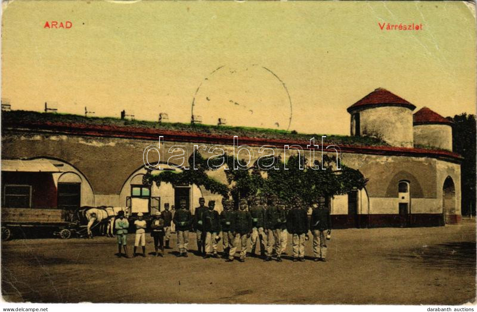 T3 1914 Arad, Vár Részlet, Katonák / Castle, K.u.K. Soldiers (EB) - Ohne Zuordnung