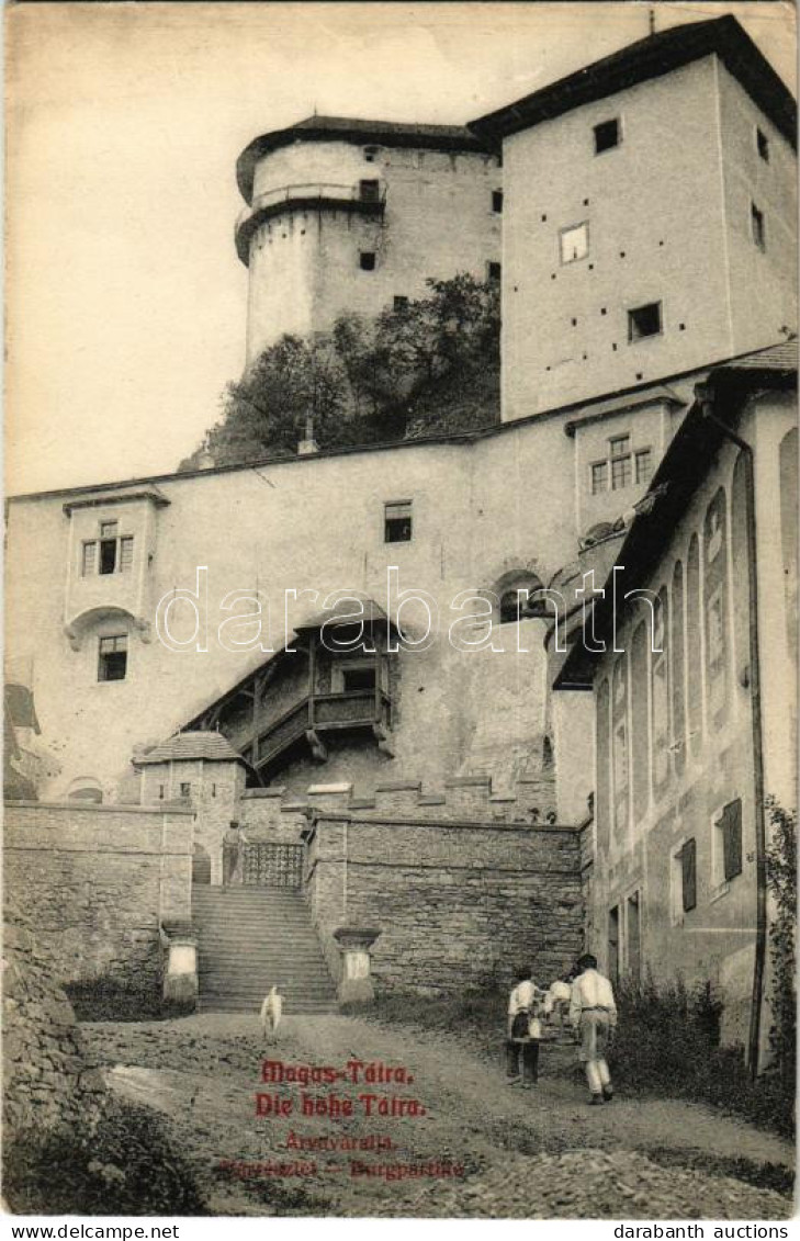 T2 1908 Árvaváralja, Oravsky Podzámok; Vár Részlet. Feitzinger Ede Kitüntetett Műkiadása 121. / Oravsky Zámok / Schloss  - Ohne Zuordnung