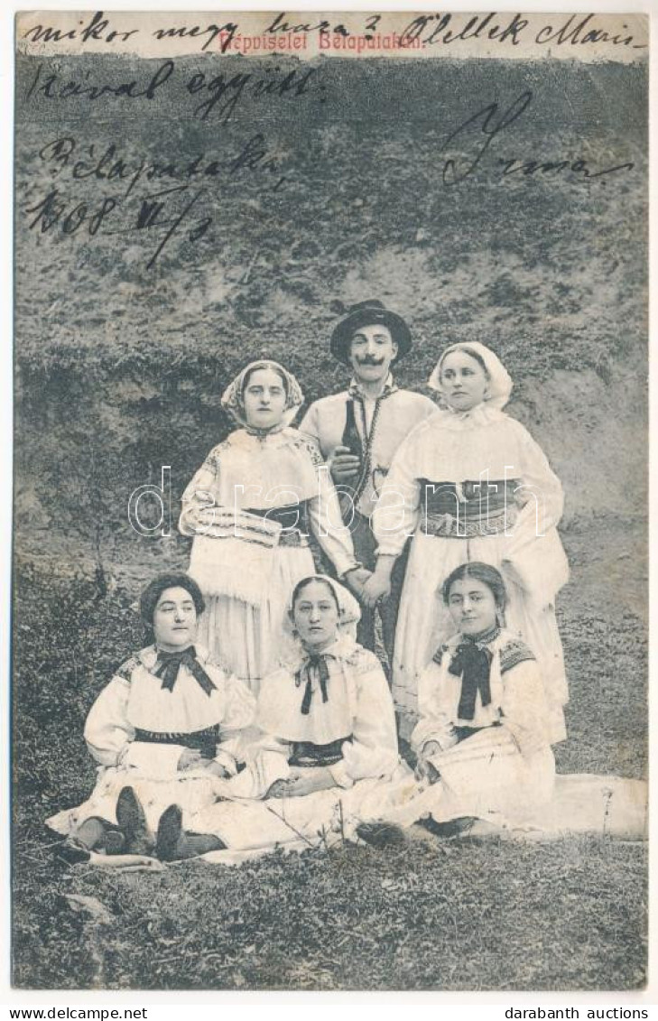 T2/T3 1908 Bélapataka, Valaszka-Bella, Valaská Belá; Szlovák Népviselet / Slovak Folklore (fl) - Non Classés