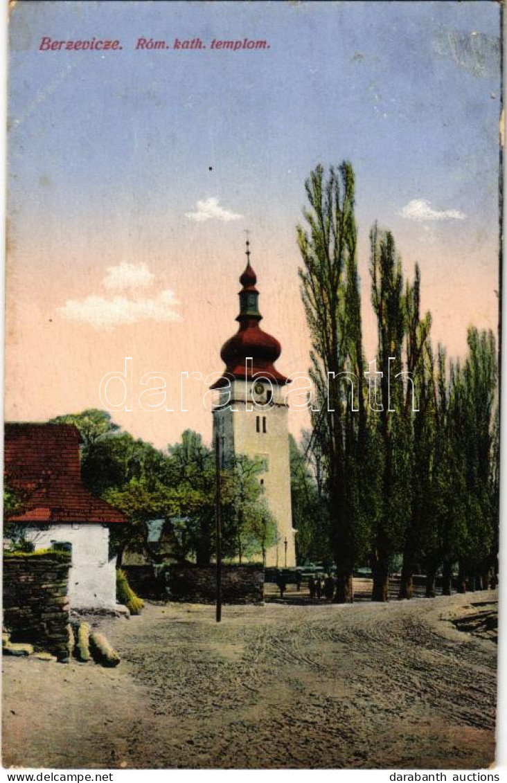 T2/T3 1915 Berzevice, Brezovica (Sáros Megye); Római Katolikus Templom. Fogyasztási Szövetkezet Kiadása / Church (EK) - Non Classés