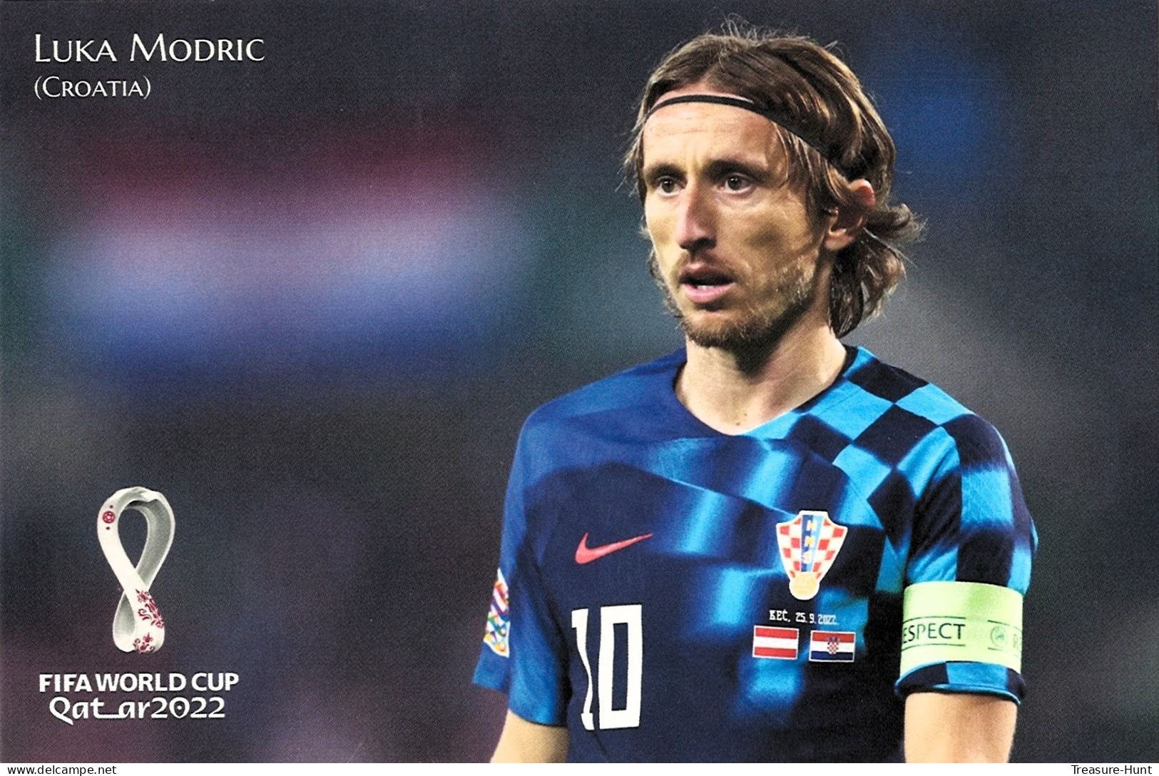 RARE Collector's Edition Picture POSTCARD - 2022 FIFA World Cup Soccer Football In Qatar - Croatia Player Luka Modric - 2022 – Qatar