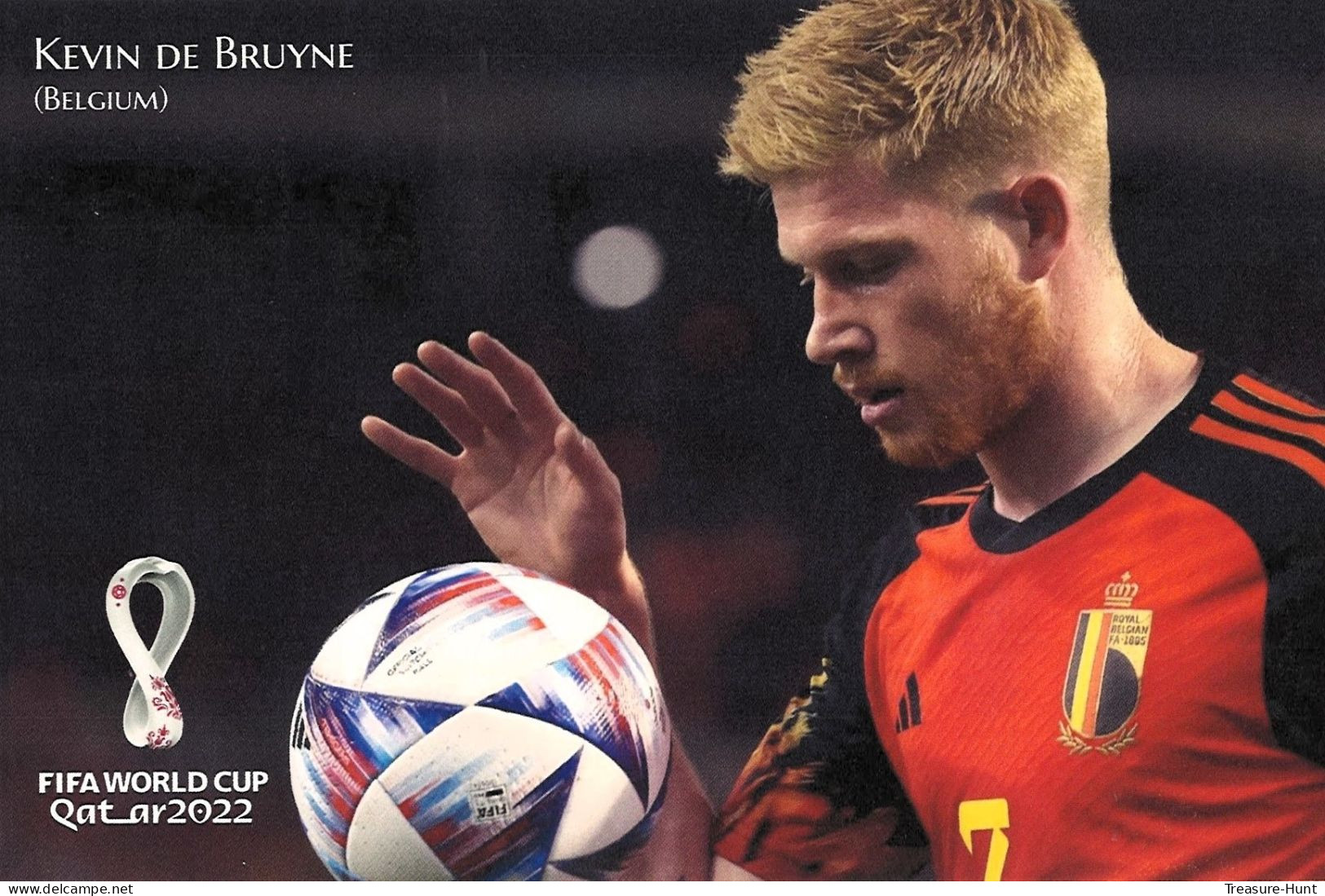 RARE Collector's Edition Picture POSTCARD, 2022 FIFA World Cup Soccer Football In Qatar, Belgium Player Kevin De Bruyne - 2022 – Qatar