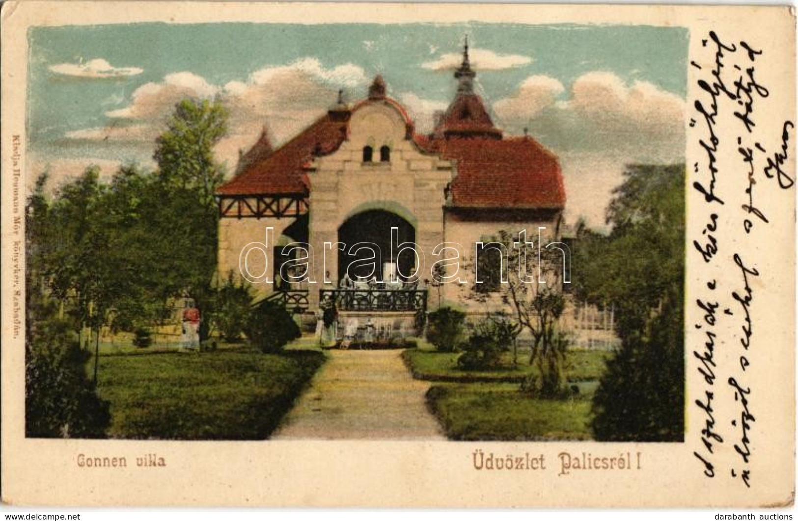 T2/T3 1902 Palics, Palic (Szabadka, Subotica); Gonnen Villa / Villa (EK) - Zonder Classificatie