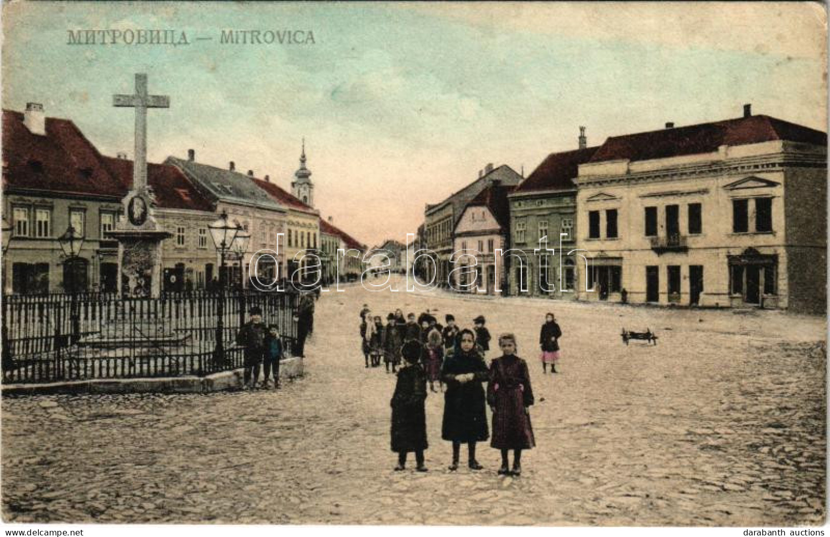 T2/T3 1909 Szávaszentdemeter, Mitrovice, Mitrovitz An Der Save, Sremska Mitrovica; Fő Tér. Jovan Mihajlovits Kiadása / M - Ohne Zuordnung