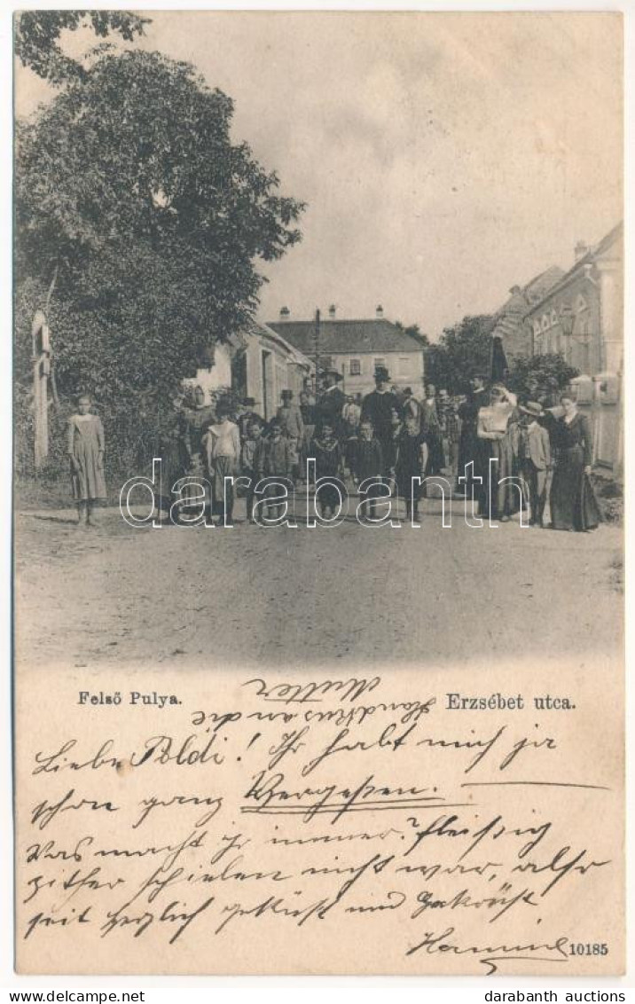 T2 1903 Felsőpulya, Oberpullendorf; Erzsébet Utca / Strasse / Street - Non Classés