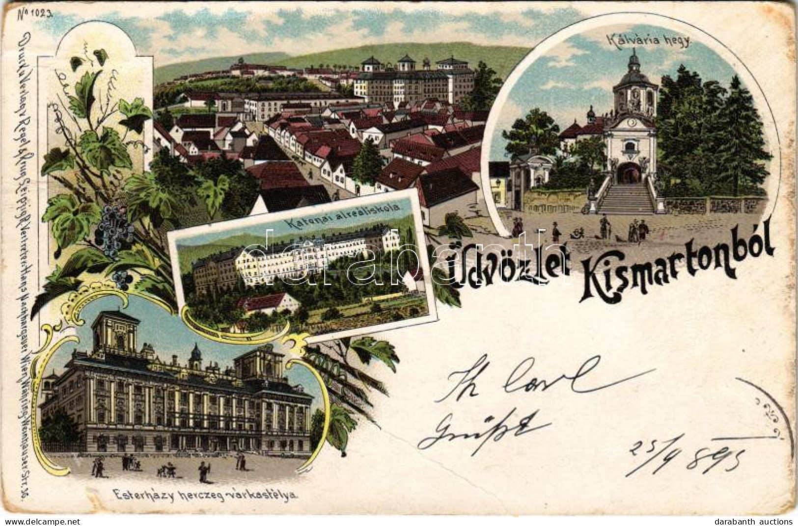 * T4 1898 (Vorläufer Kismarton, Eisenstadt; Katonai Alreáliskola, Kálvária Hegy, Esterházy Herceg Kastélya / Militär Unt - Unclassified