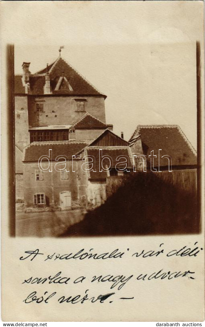 T2/T3 1906 Városszalónak, Stadtschlaining; Schloss Schlaining / Szalónaki Vár Déli Sarka A Nagy Udvarból Nézve / Castle. - Sin Clasificación