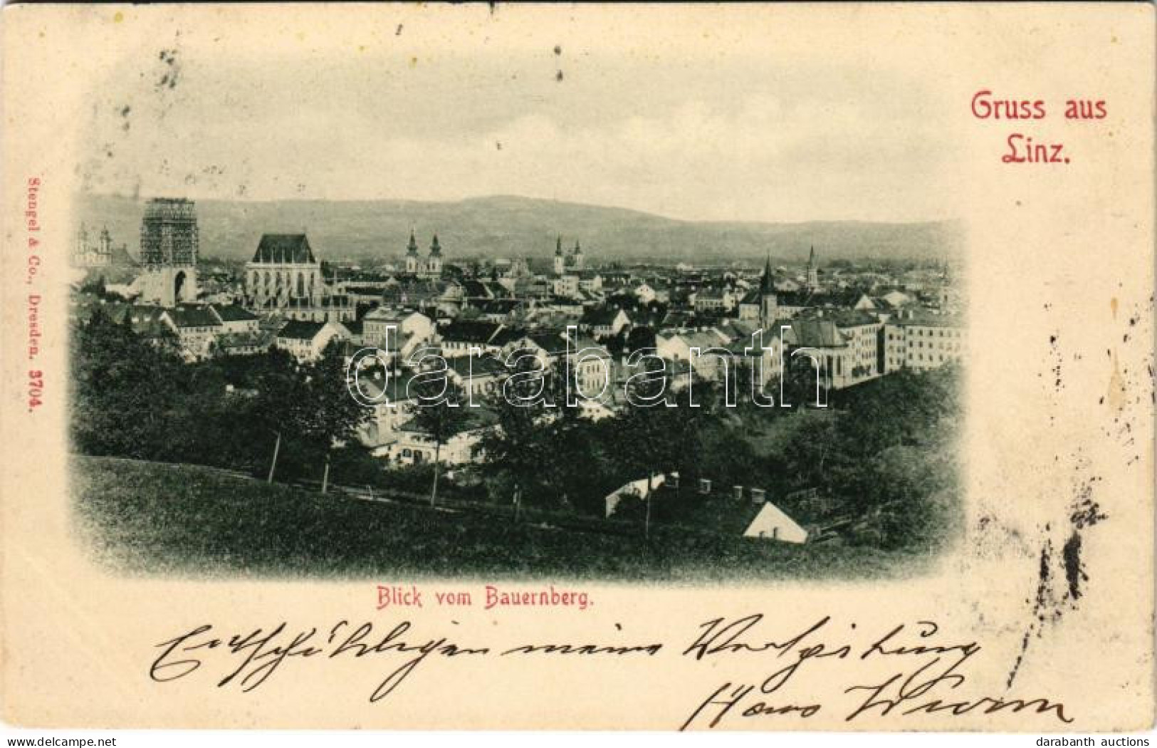 T2 1899 (Vorläufer) Linz, Blick Auf Bauernberg, Konstruktion / Construction - Unclassified