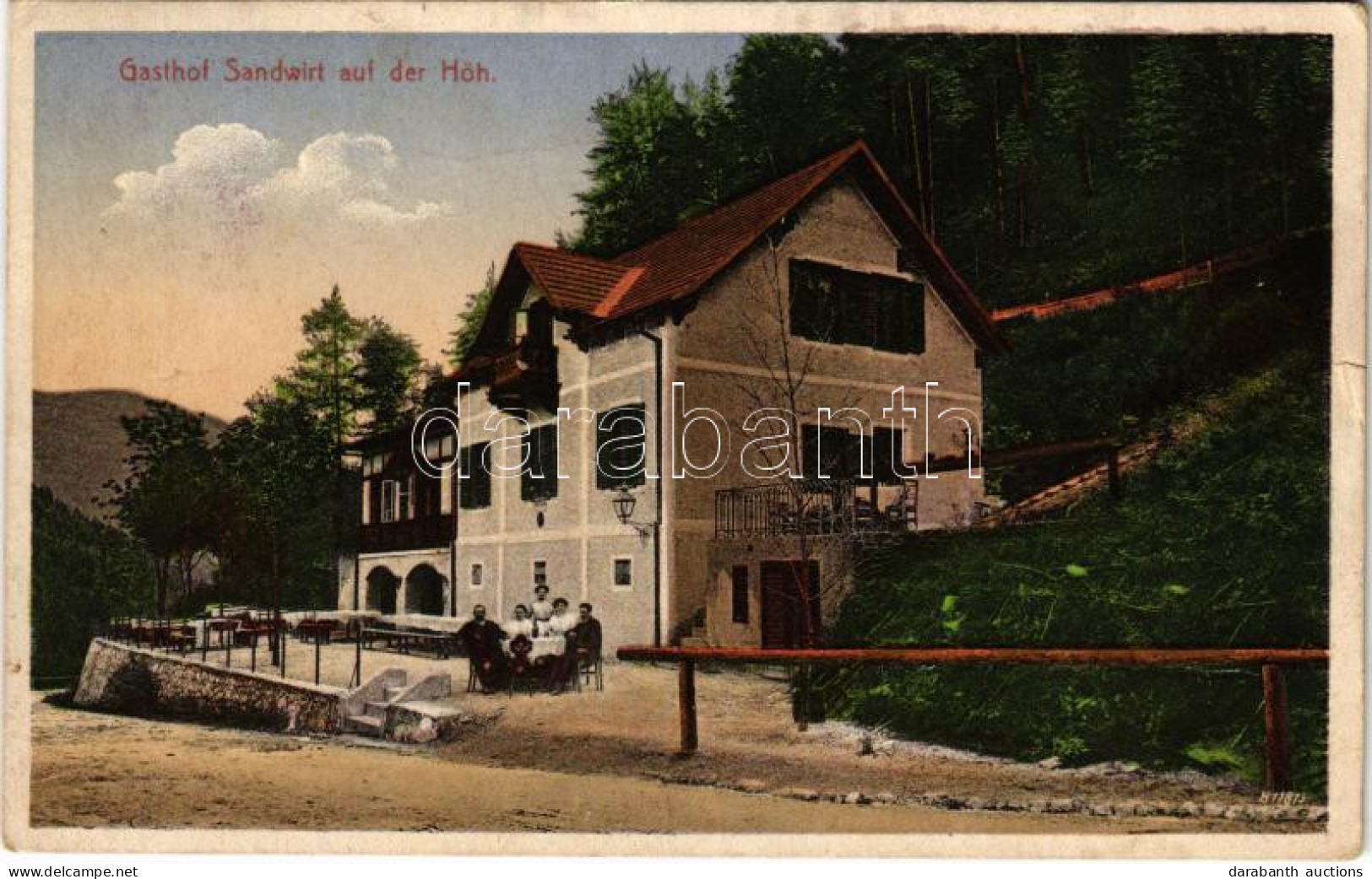 T2/T3 1916 Semriach, Gasthof Sanwirt Auf Der Höh, Gartler's Restauration Und Verlag / Hotel And Restaurant (EK) - Non Classificati