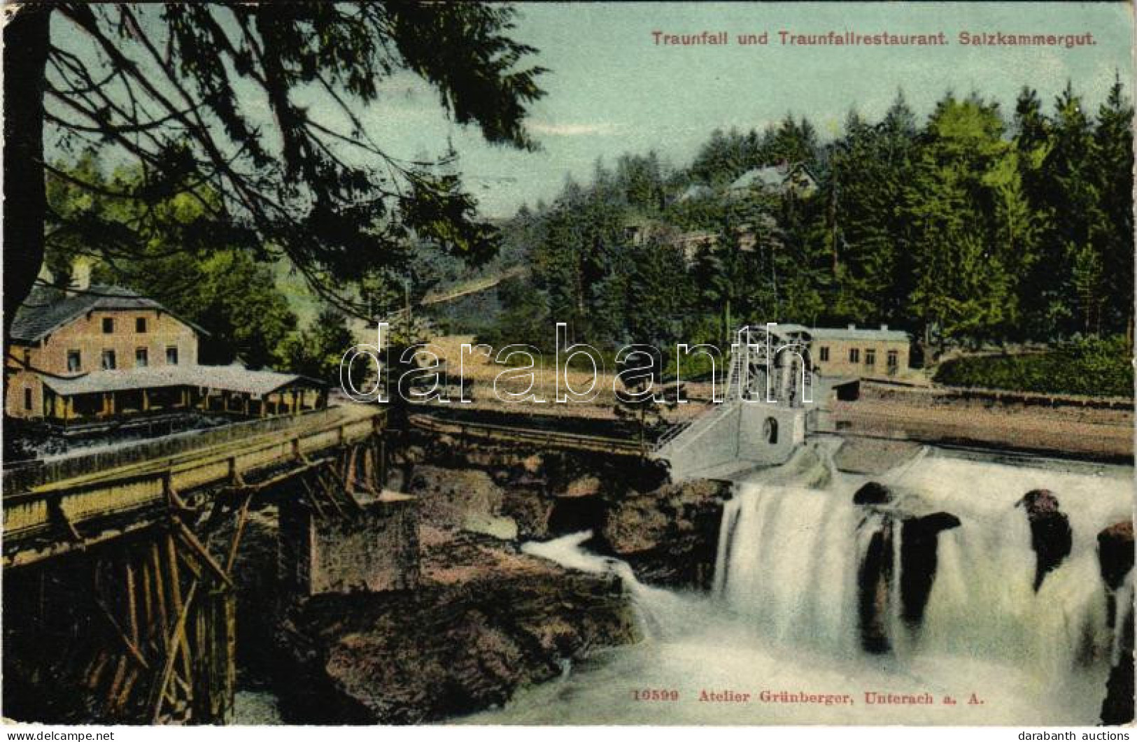 T2/T3 1910 Traunfall (Salzkammergut), Traunfallrestaurant / Restaurant By The Electric Power Station (EK) - Ohne Zuordnung