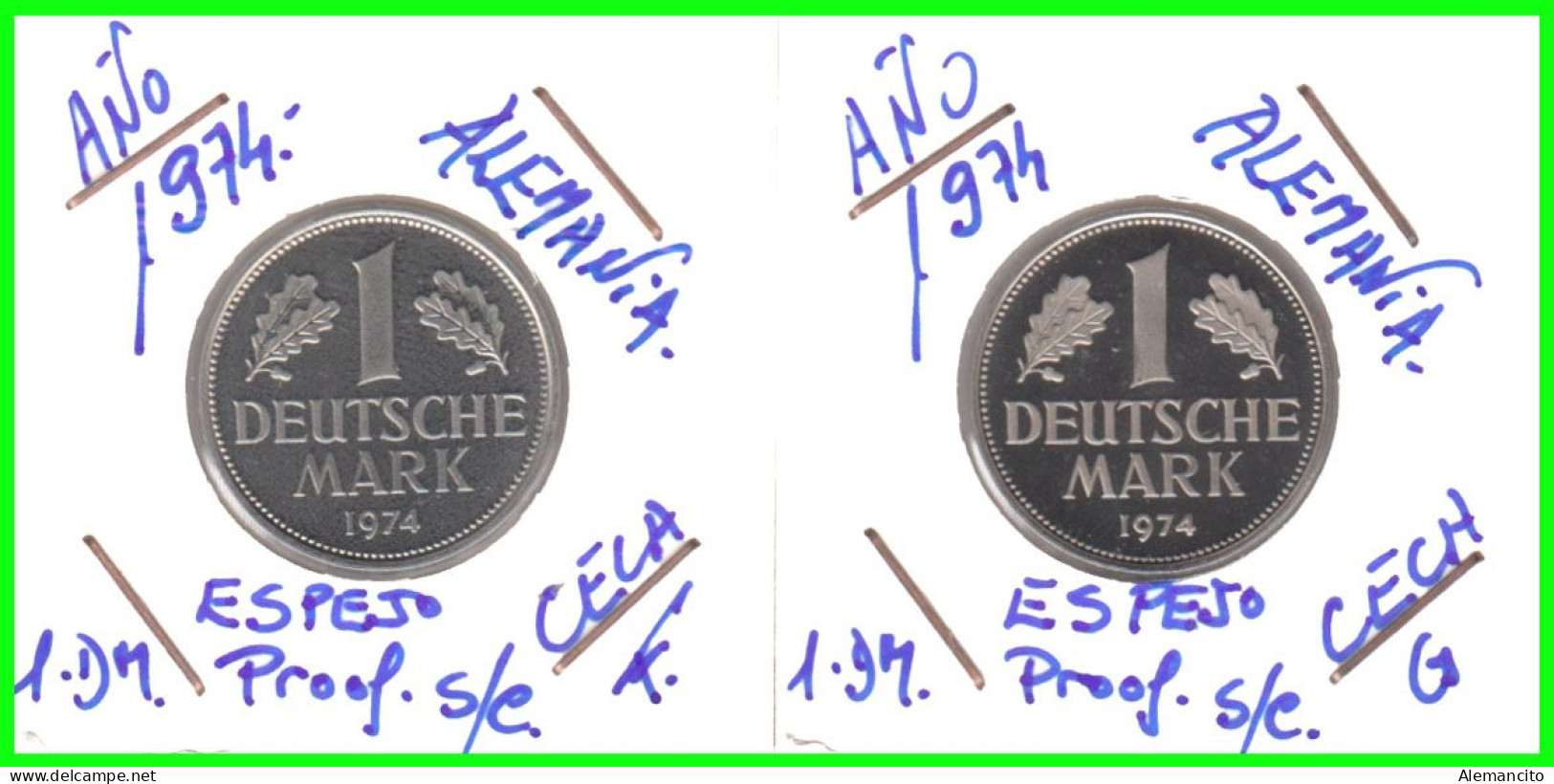 ALEMANIA - DEUTSCHLAND - GERMANY - SERIE COMPLETA DE 4 -MONEDAS DE 1.00 DM   AÑO 1983 - DE LAS CECAS.- F -.D -.G -.J.. - 1 Marco