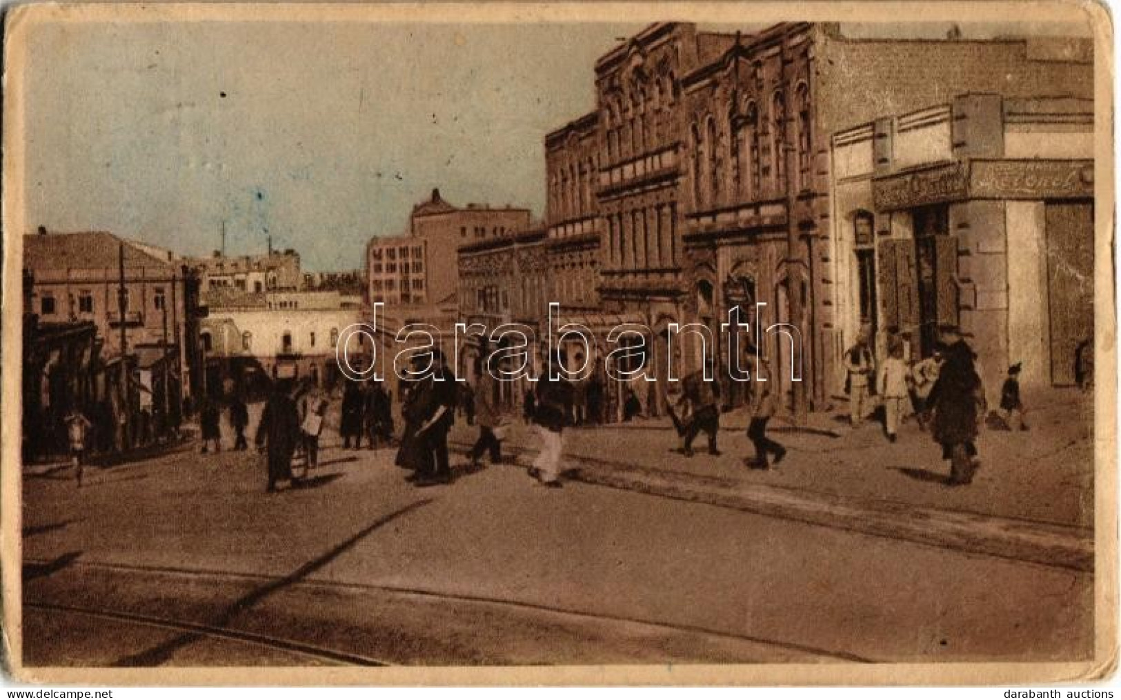 T2/T3 1928 Baku, Bacou; Municipal Street, Tavriz, Shops (EB) - Non Classés