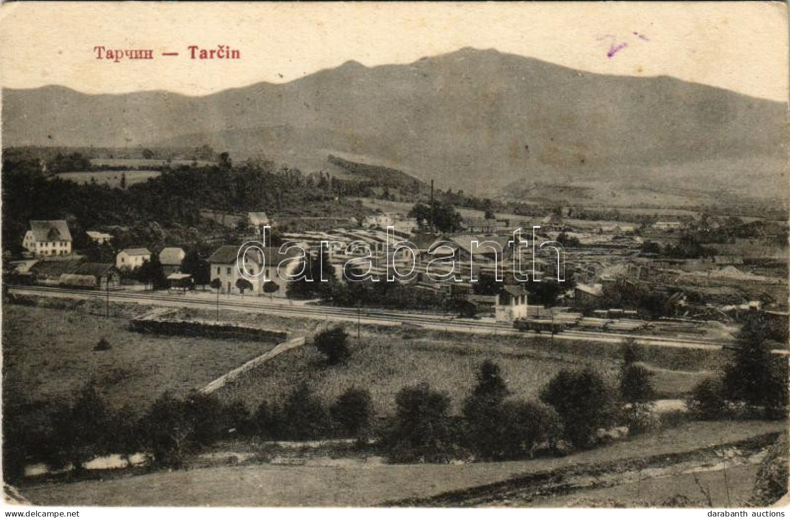 * T3 1914 Tarcin, Sawmill, Railway Station (Rb) - Ohne Zuordnung