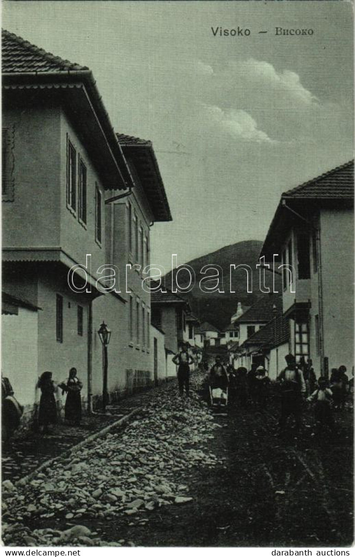 T2 1917 Visoko, Street + "K. Und K. Milit. Post Visoko" - Ohne Zuordnung