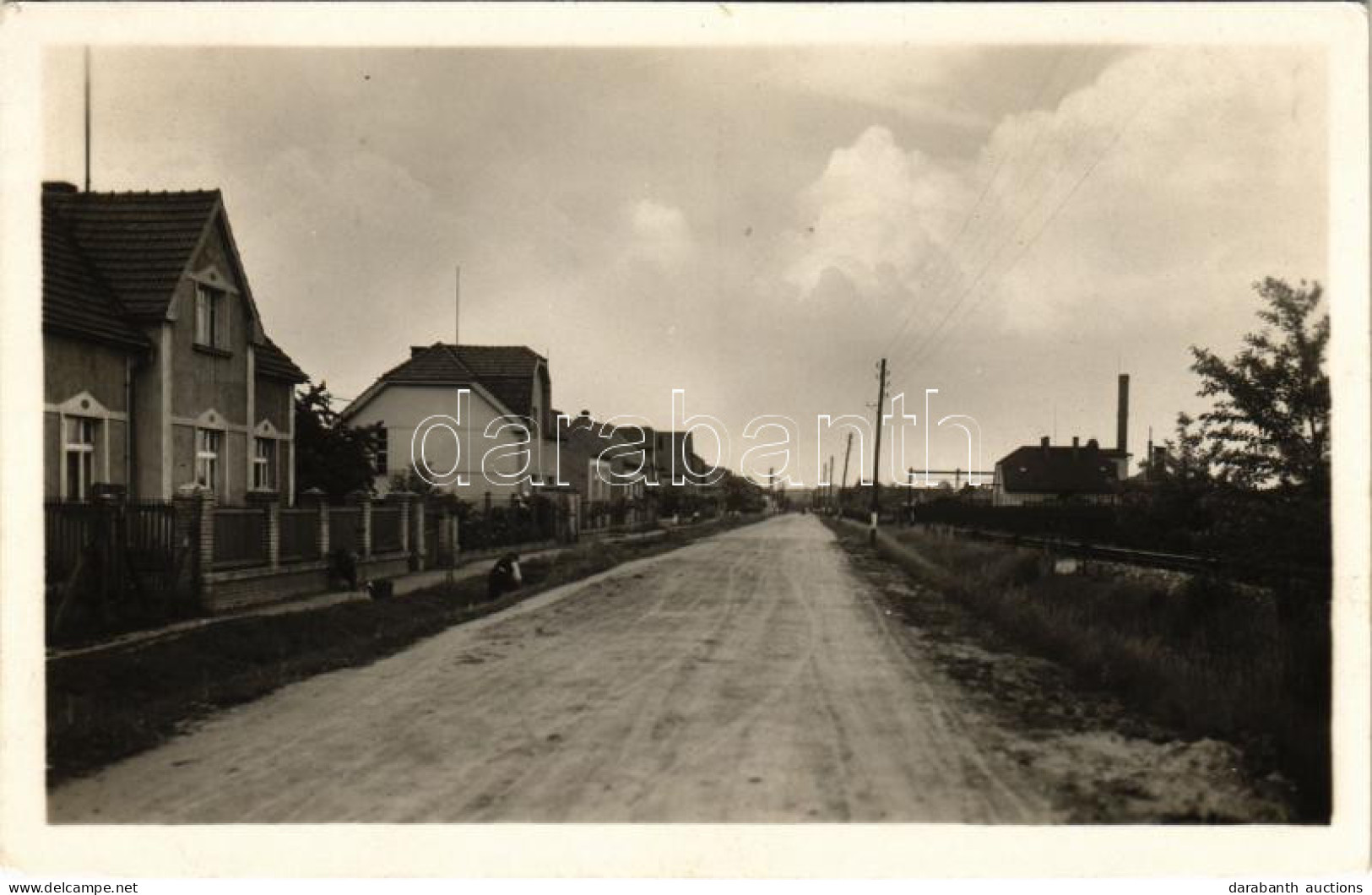 T2 1946 Trebestovice, Trebestowitz; Street, Railway Tracks - Unclassified