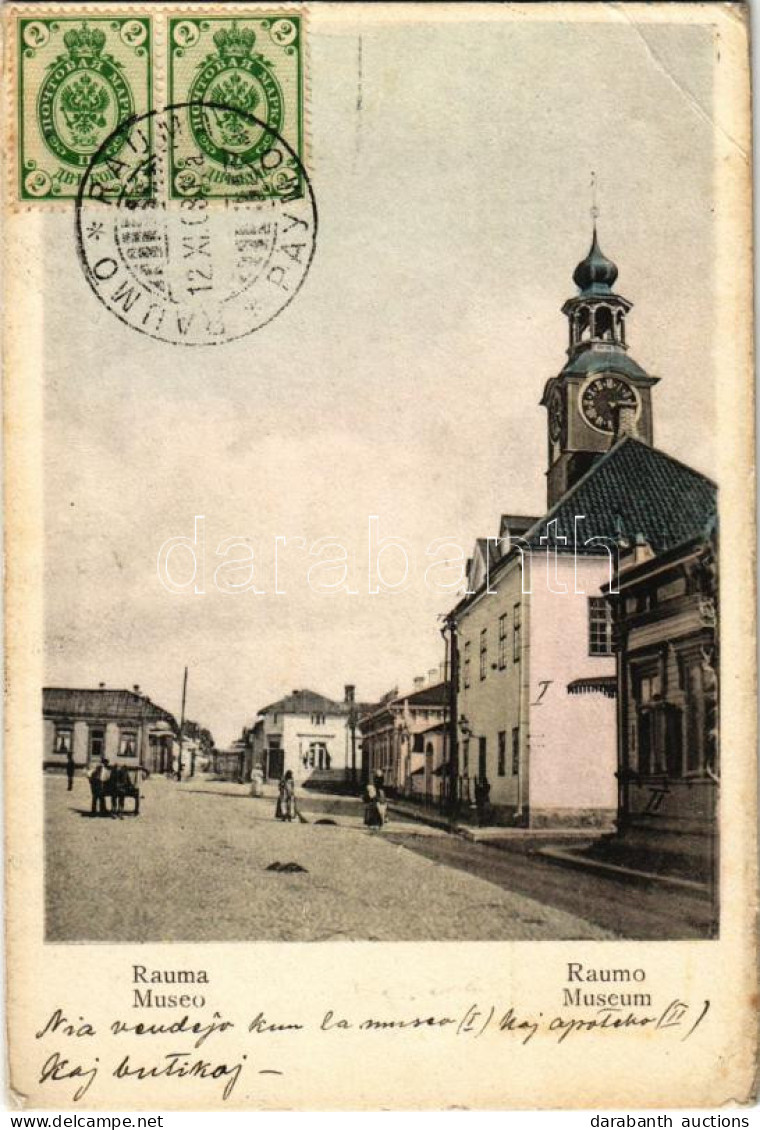 T3 1908 Rauma, Street, Museum. TCV Card (EB) - Non Classificati