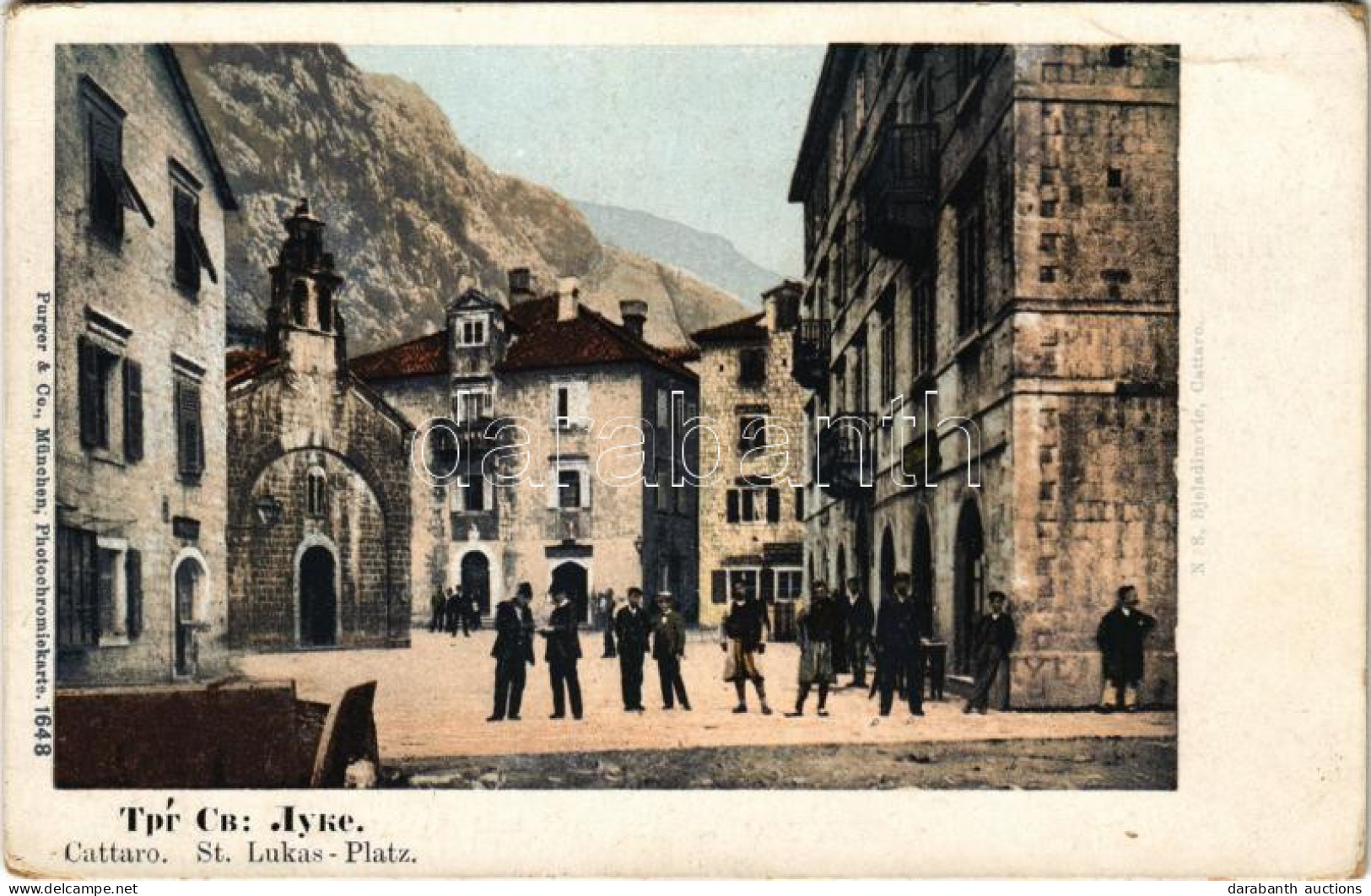 ** T2/T3 Kotor, Cattaro; St. Lukas Platz / Square. N.S. Bjeladinovic (EK) - Non Classés