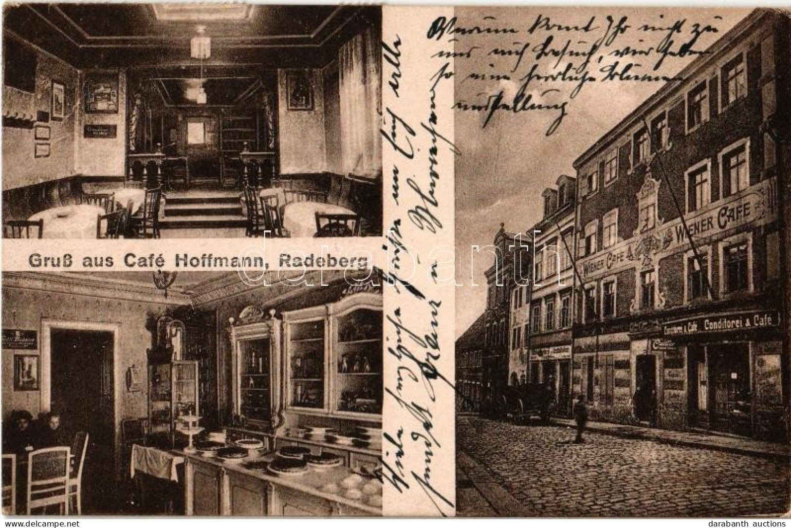 T2 1926 Radeberg, Wiener Cafe Und Conditorei Hoffmann / Cafe And Confectionery Interior - Zonder Classificatie