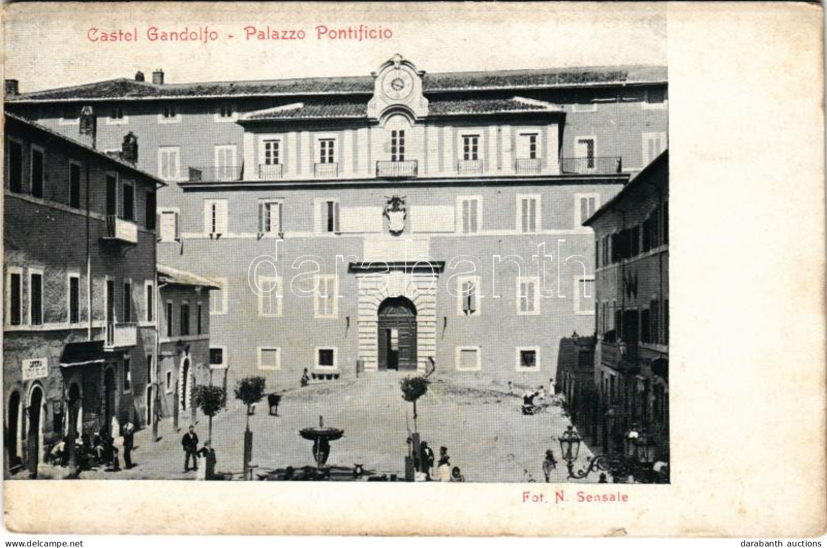 ** T2/T3 Castel Gandolfo, Palazzo Pontificio / Pontifical Palace, Shops (small Tear) - Ohne Zuordnung