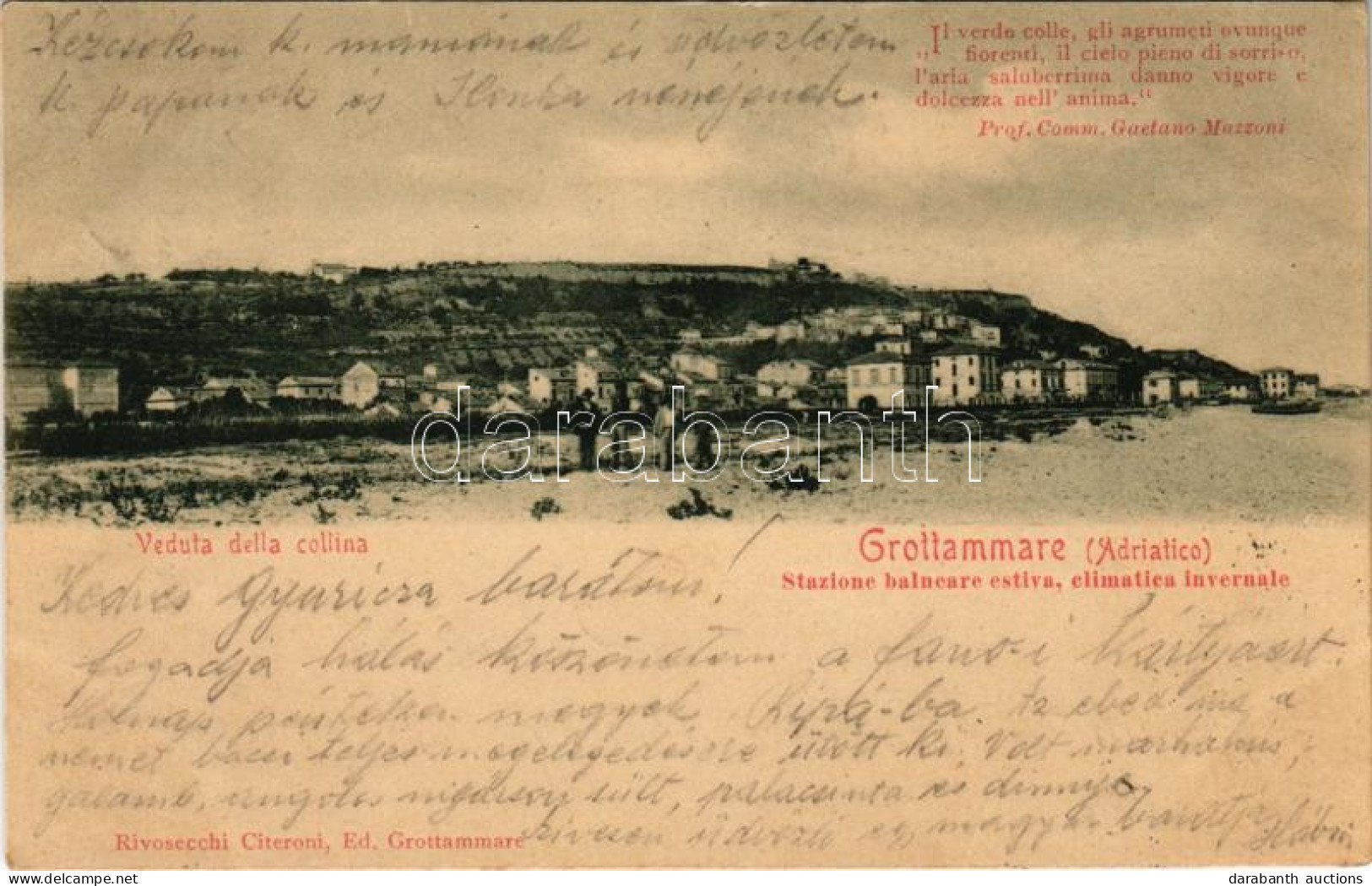 T2 1903 Grottammare, Veduta Della Collina - Ohne Zuordnung