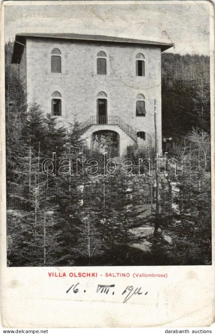 T2/T3 1911 Saltino (Vallombrosa), Villa Olschki (EK) - Ohne Zuordnung