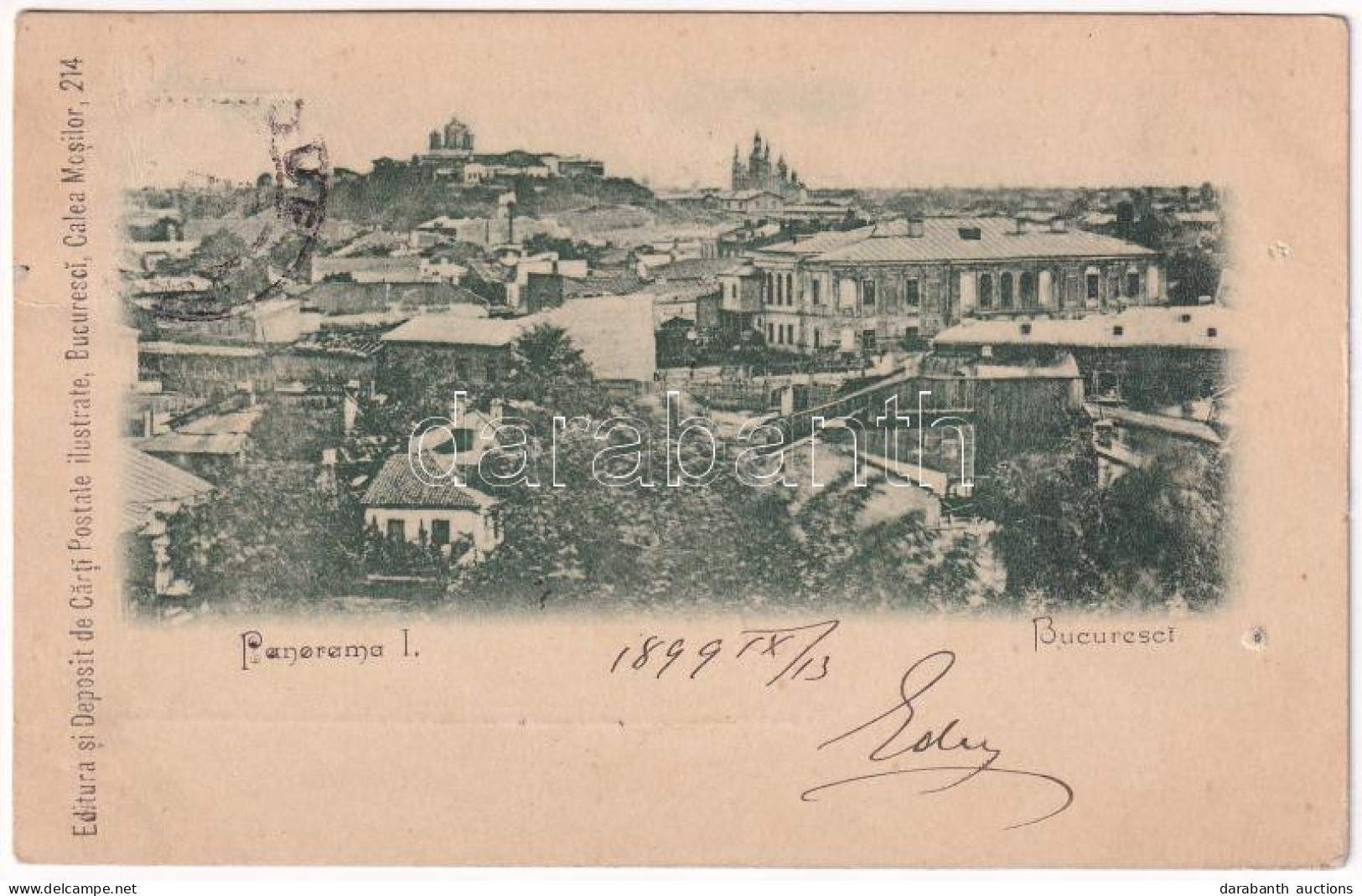 * T3 1899 (Vorläufer) Bucharest, Bukarest, Bucuresti, Bucuresci; Panorama I. (pinhole) - Unclassified
