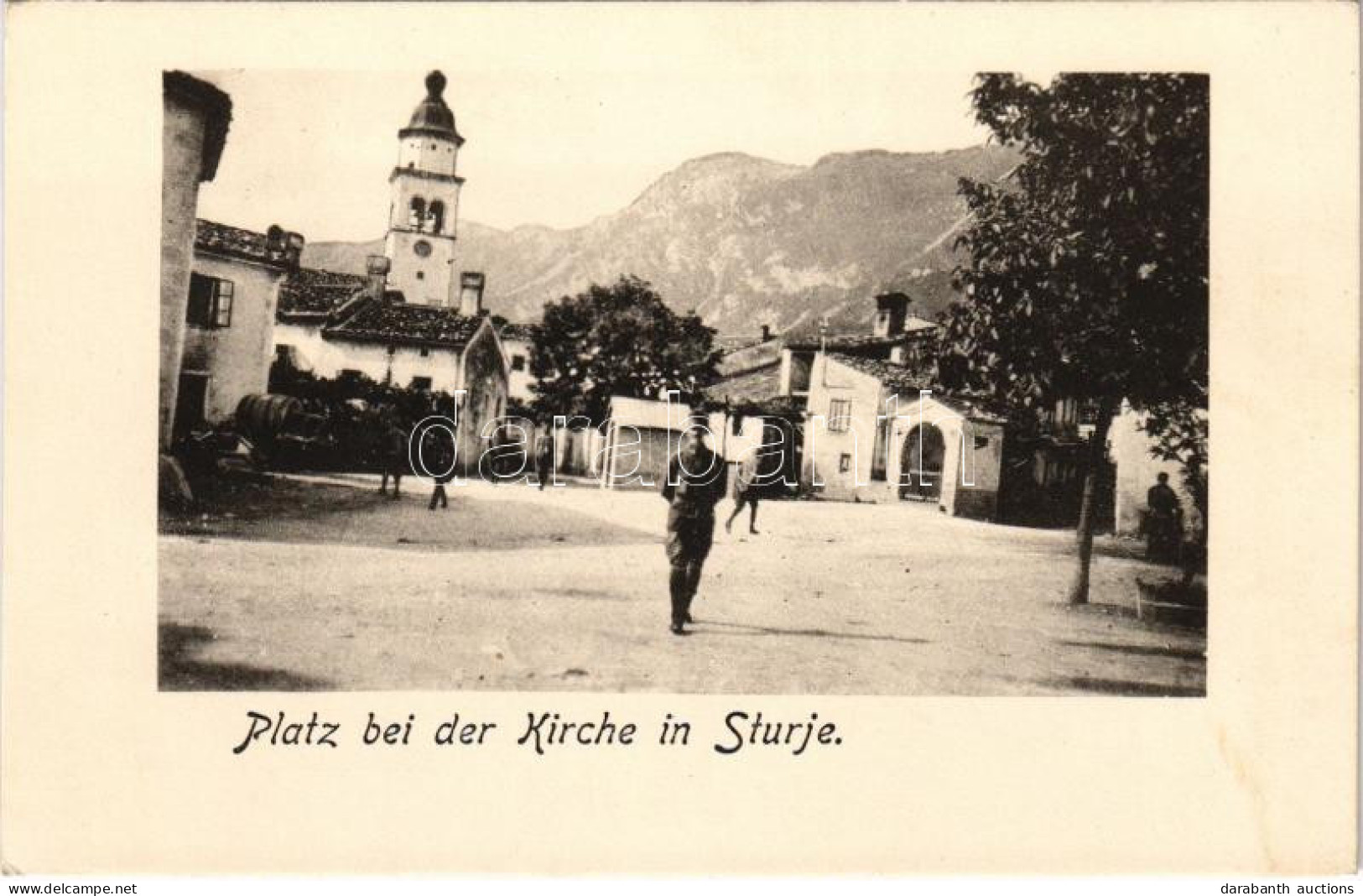 ** T1/T2 Ajdovscina, Haidenschaft; Sturje, Platz Bei Der Kirche. Verlag Anton Pertot / Square Near The Church - Ohne Zuordnung