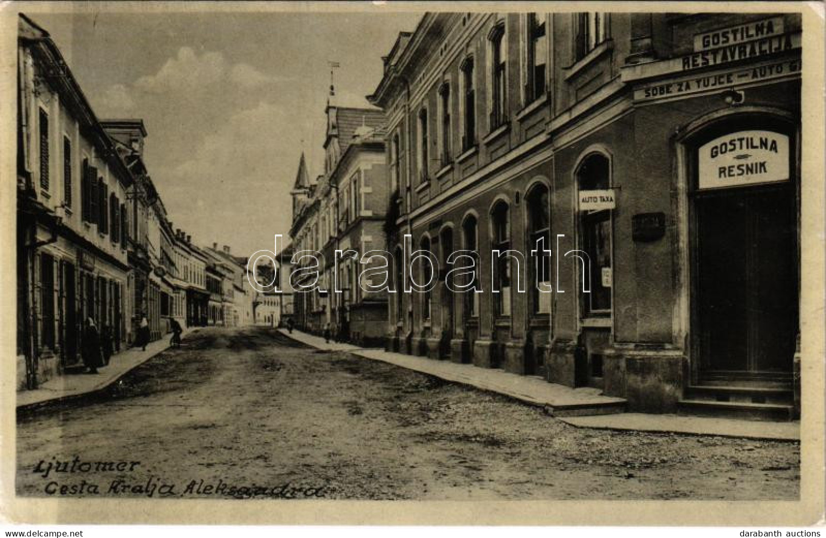 T2/T3 Ljutomer, Luttenberg; Cesta Kralja Aleksandra, Gostilna Resnik, Auto Taxa / Street, Restaurant, Taxi (EK) - Zonder Classificatie