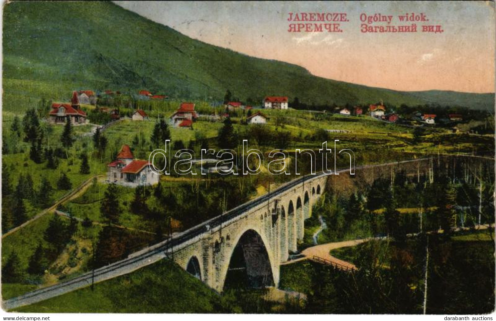 T2/T3 Yaremche, Jaremcze, Jaremce; Ogólny Widok / General View, Railway Bridge (EK) - Ohne Zuordnung