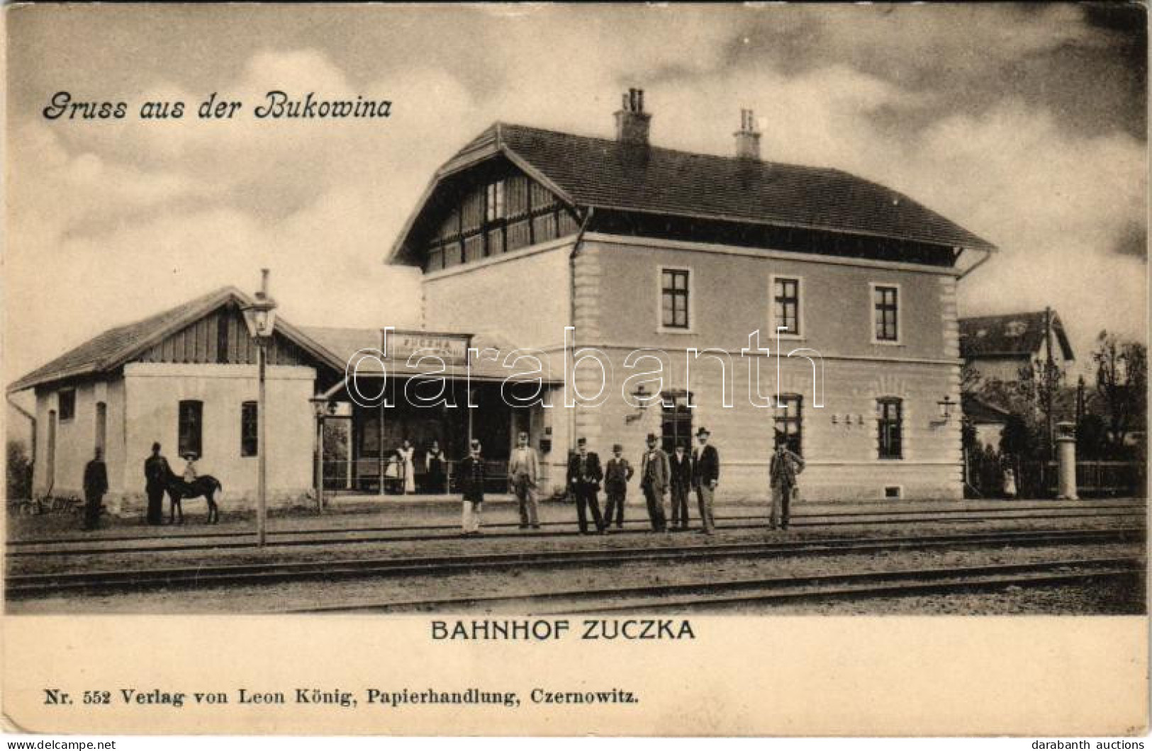 ** T2/T3 Zuczka, Jucica (Chernivtsi, Czernowitz, Cernauti, Csernyivci) (Bukovina, Bukowina); Bahnhof Zuczka. Gruss Aus D - Non Classificati