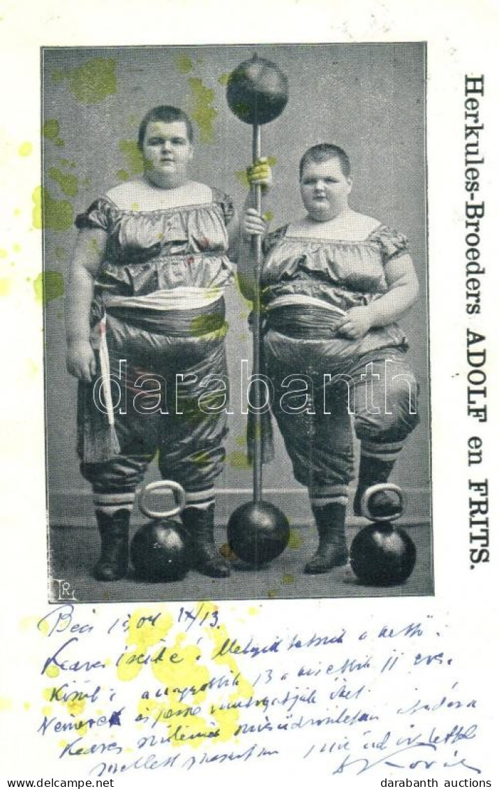 T2/T3 1904 Herkules-Broeders Adolf En Frits / Circus Acrobats, Srtong Brothers (EK) - Unclassified