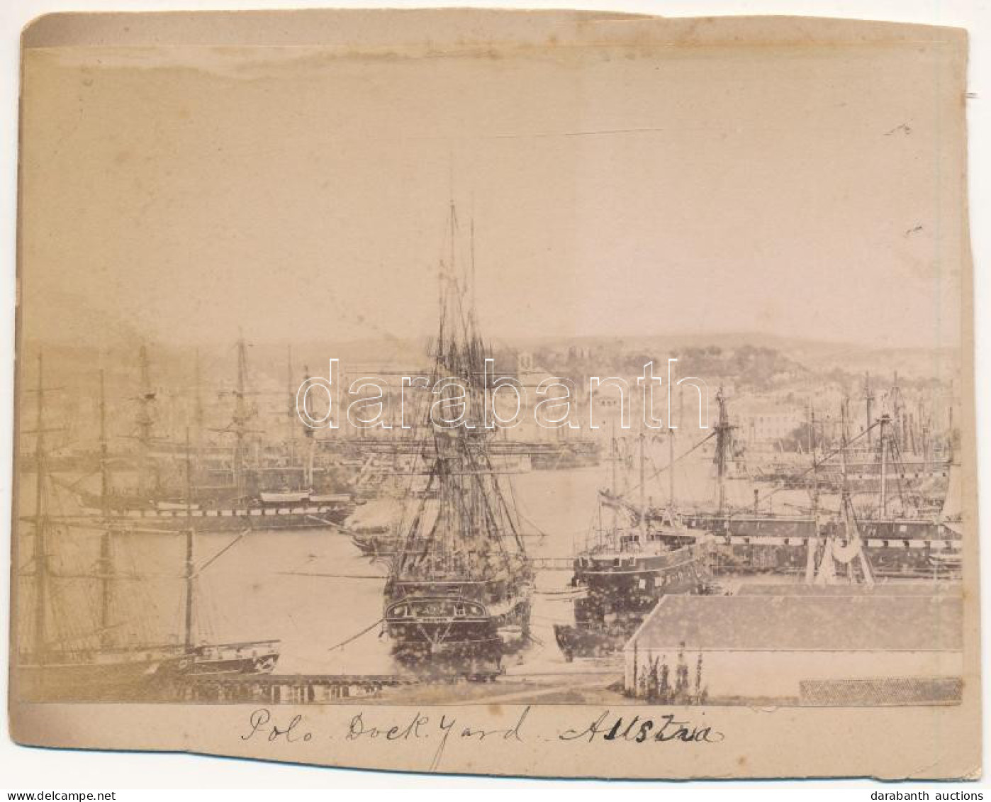 * Pola, Cs. és Kir Haditengerészeti Kikötő 1870-ben: SMS ADRIA, SMS DON JUAN DE AUSTRIA, SMS SCHWARZENBERG / K.u.k. Krie - Ohne Zuordnung