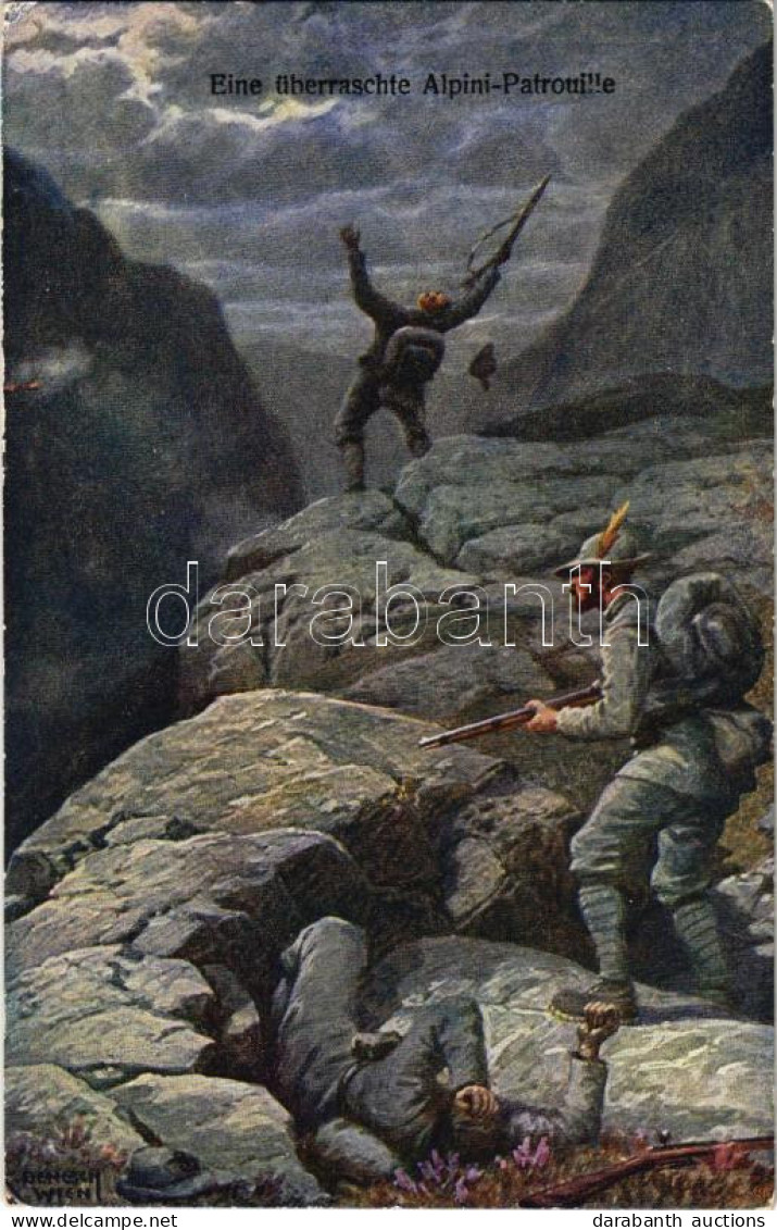 ** T1 Eine überraschte Alpini-Patrouille. Offizielle Karte Für Rotes Kreuz, Kriegsfürsorgeamt Kriegshilfsbüro Nr. 189. / - Sin Clasificación