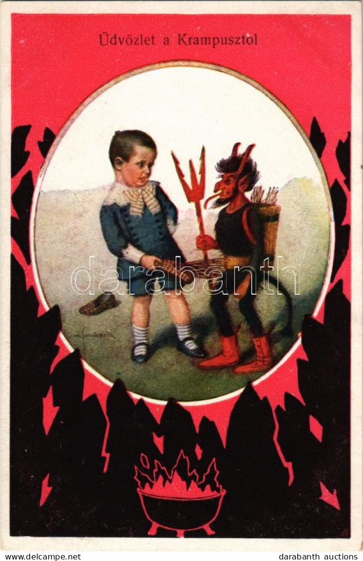 ** T1 Üdvözlet A Krampusztól / Krampus Greeting. Nr. 22-243. - Non Classés