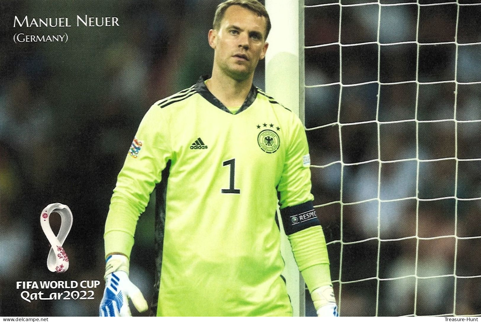 RARE Collector's Edition Picture POSTCARD, 2022 FIFA World Cup Soccer Football In Qatar, Germany Player Manuel Neuer - 2022 – Qatar