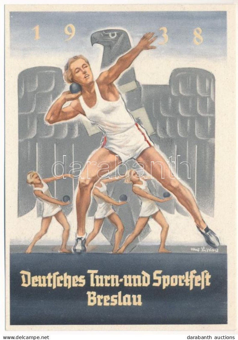 ** T1 1938 Deutsches Turn- Und Sportfest Breslau / German Gymnastics And Sports Festival In Wroclaw, NSDAP German Nazi P - Non Classés