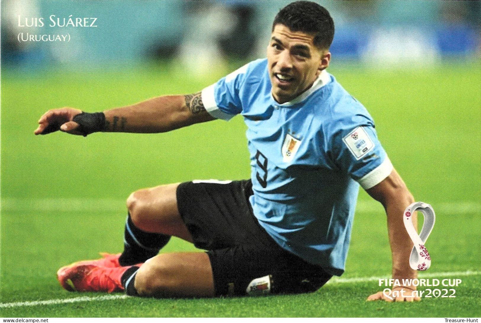 RARE Collector's Edition Picture POSTCARD, 2022 FIFA World Cup Soccer Football In Qatar, Uruguay Player Luis Suarez - 2022 – Qatar