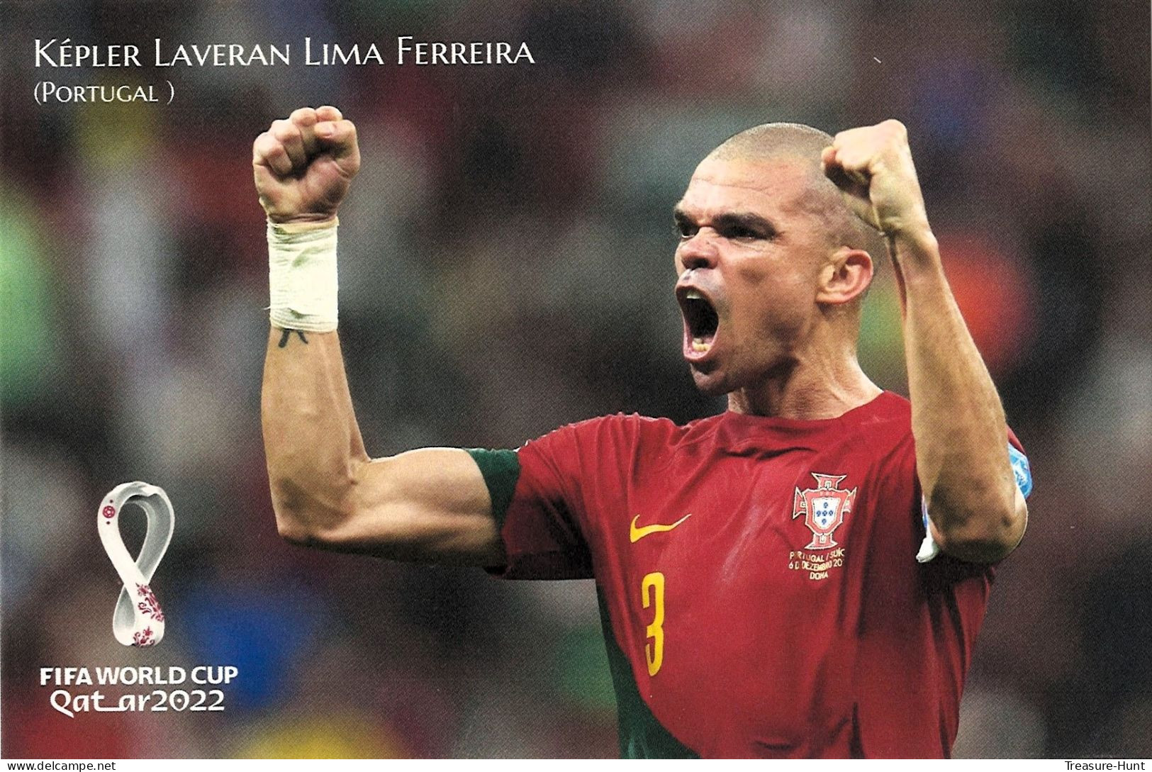 RARE Collector's Edition Picture POSTCARD, 2022 FIFA World Cup Soccer Football In Qatar, Portugal Player Lima Ferreira - 2022 – Qatar