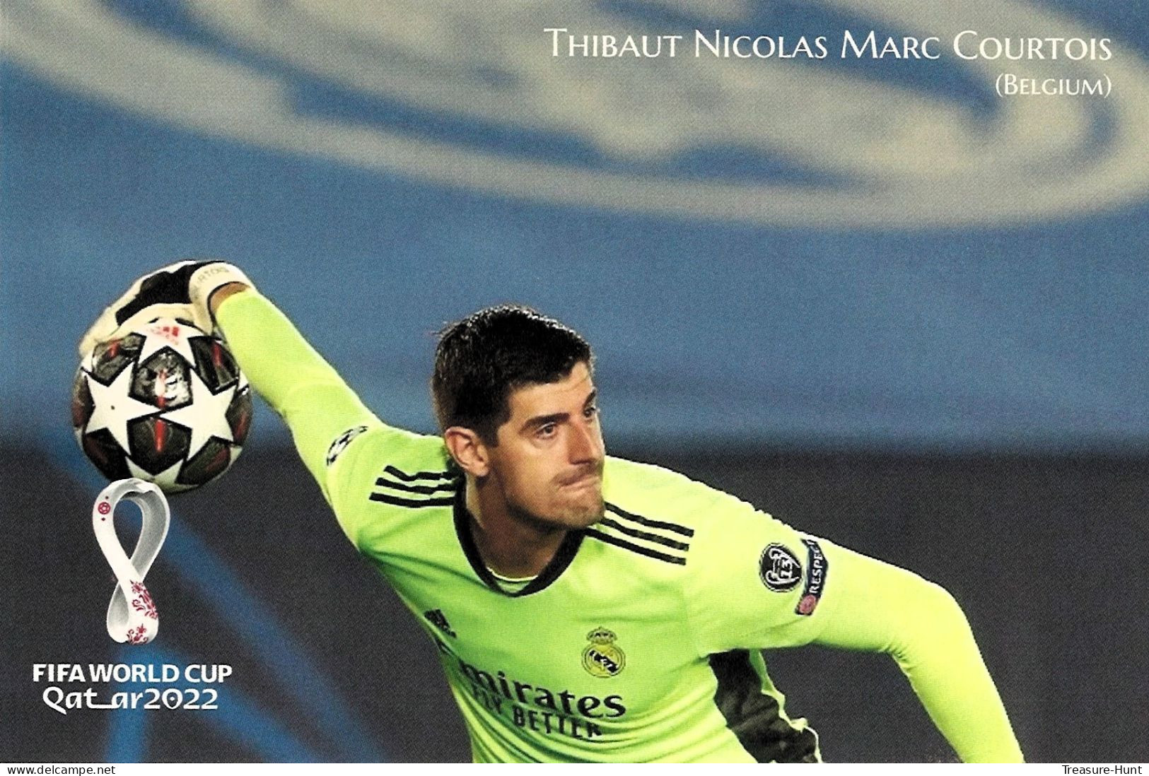 RARE Collector's Edition Picture POSTCARD, 2022 FIFA World Cup Soccer Football In Qatar, Belgium Player Marc Courtois - 2022 – Qatar