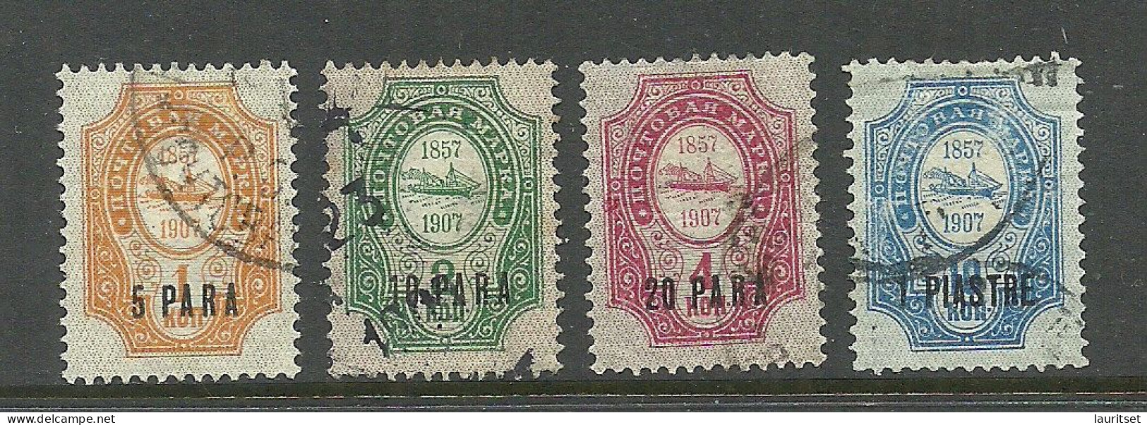 RUSSLAND RUSSIA 1909 Levant Levante Michel 30 - 33 O - Levant