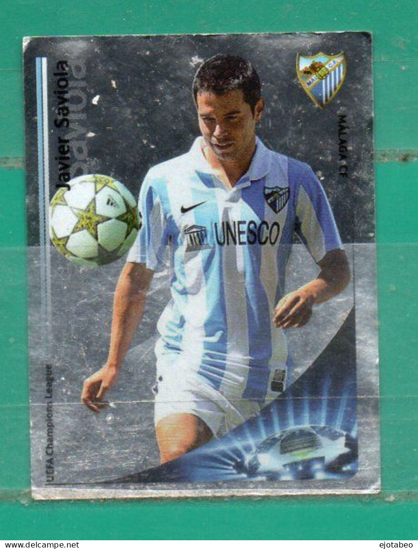 1  Figuritas Panini-UEFA -Champions League 2012-2013 Nº 227 -Javier Saviola-Málaga C.F. Prosedencia: Brasil - Trading Cards