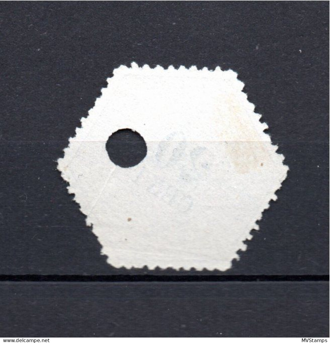 Niederlande 1877 Telegram Marke (TG 6) Gebraucht - Telegraphenmarken