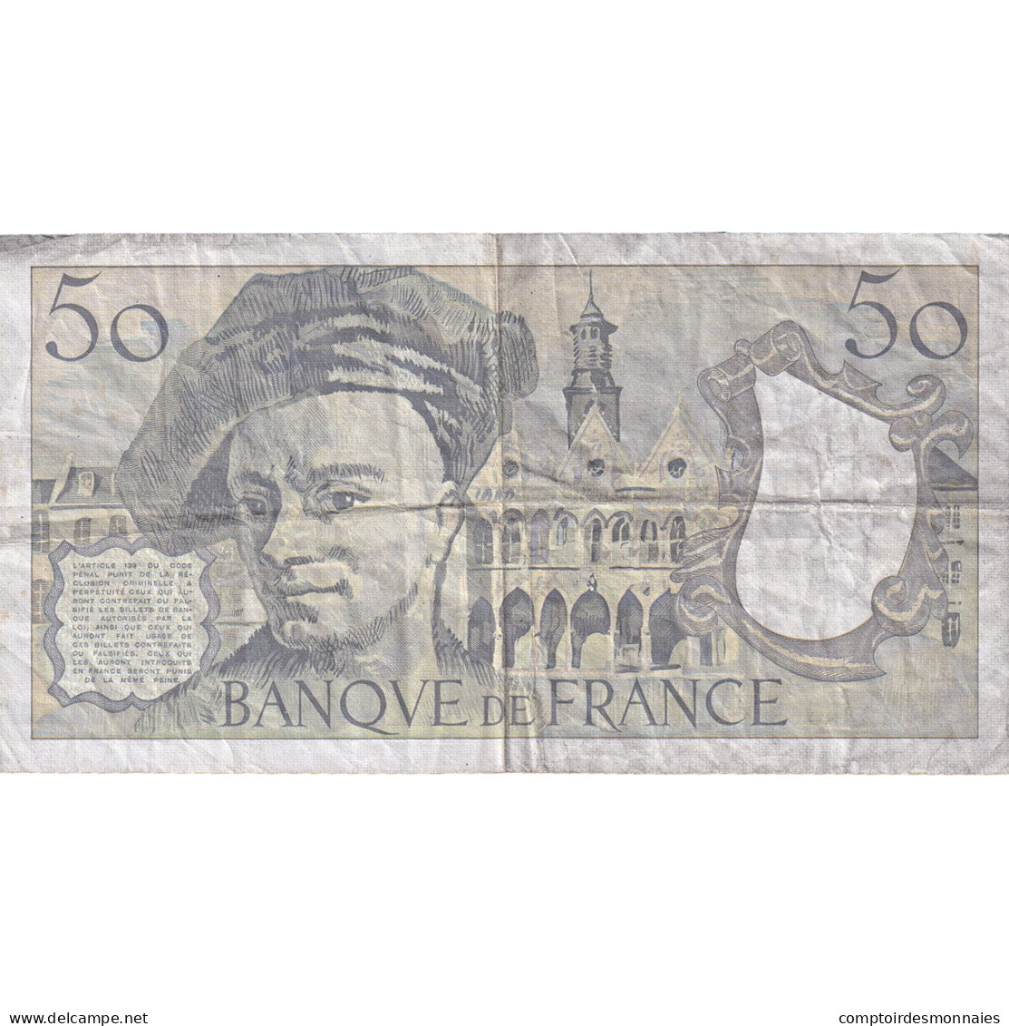 France, 50 Francs, Quentin De La Tour, 1991, U.64, SPL, Fayette:67.17, KM:152e - 50 F 1976-1992 ''quentin De La Tour''