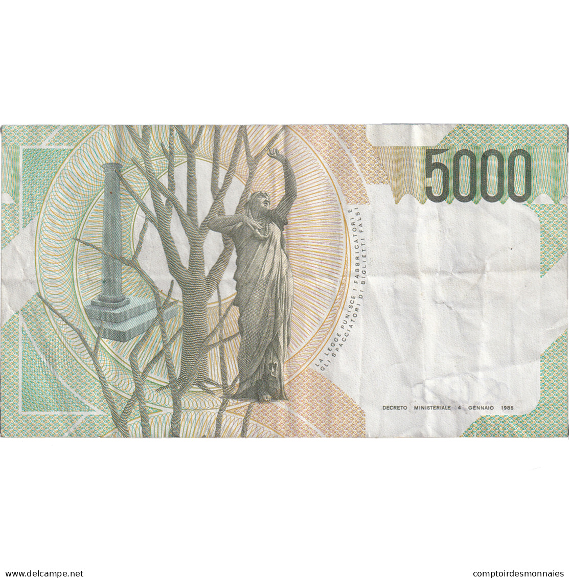 Billet, Italie, 5000 Lire, 1985-01-04, KM:111a, TB - 5.000 Lire