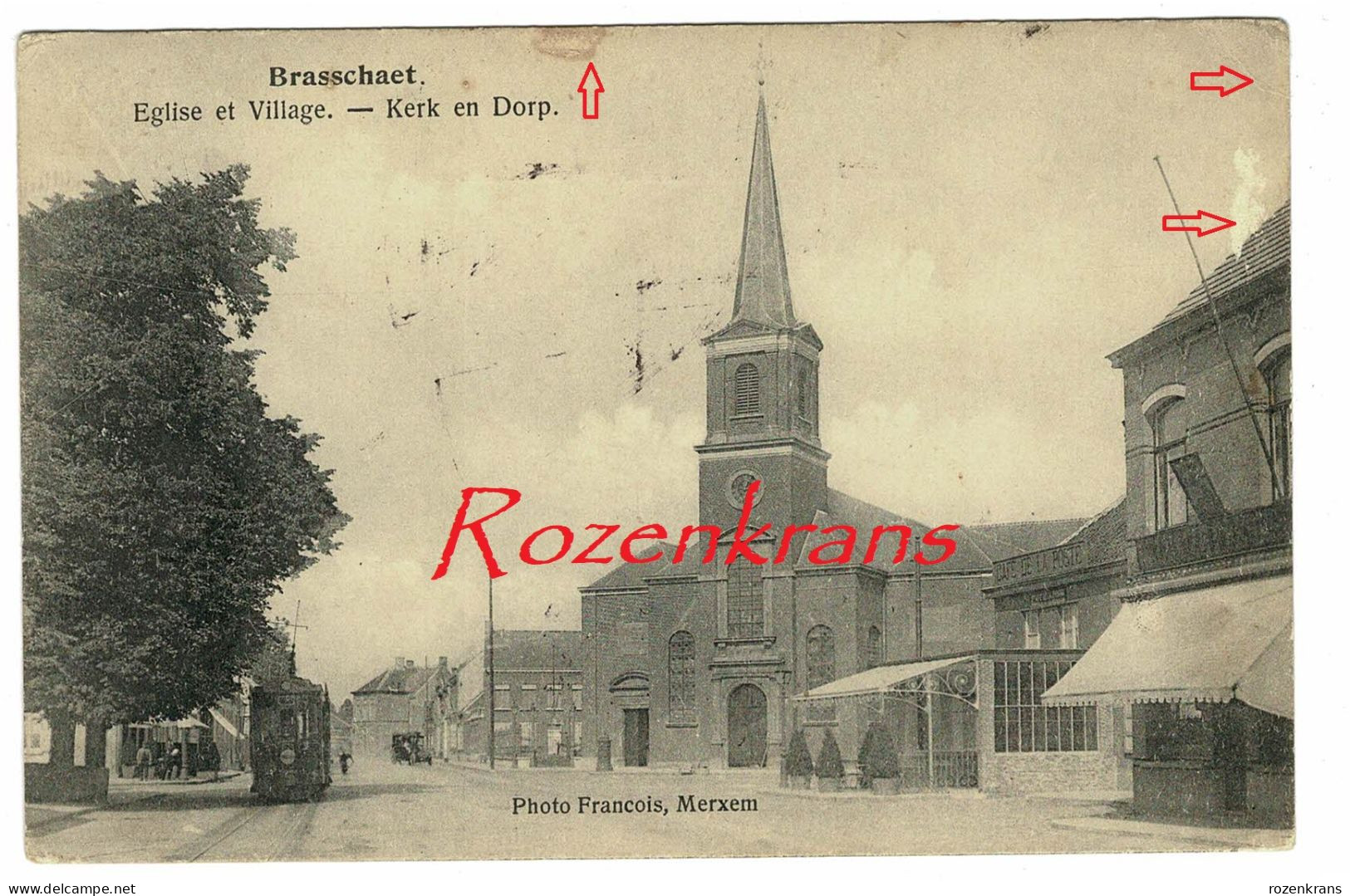 Brasschaet Brasschaat Kerk En Dorp Tram Eglise Et Village - Brasschaat