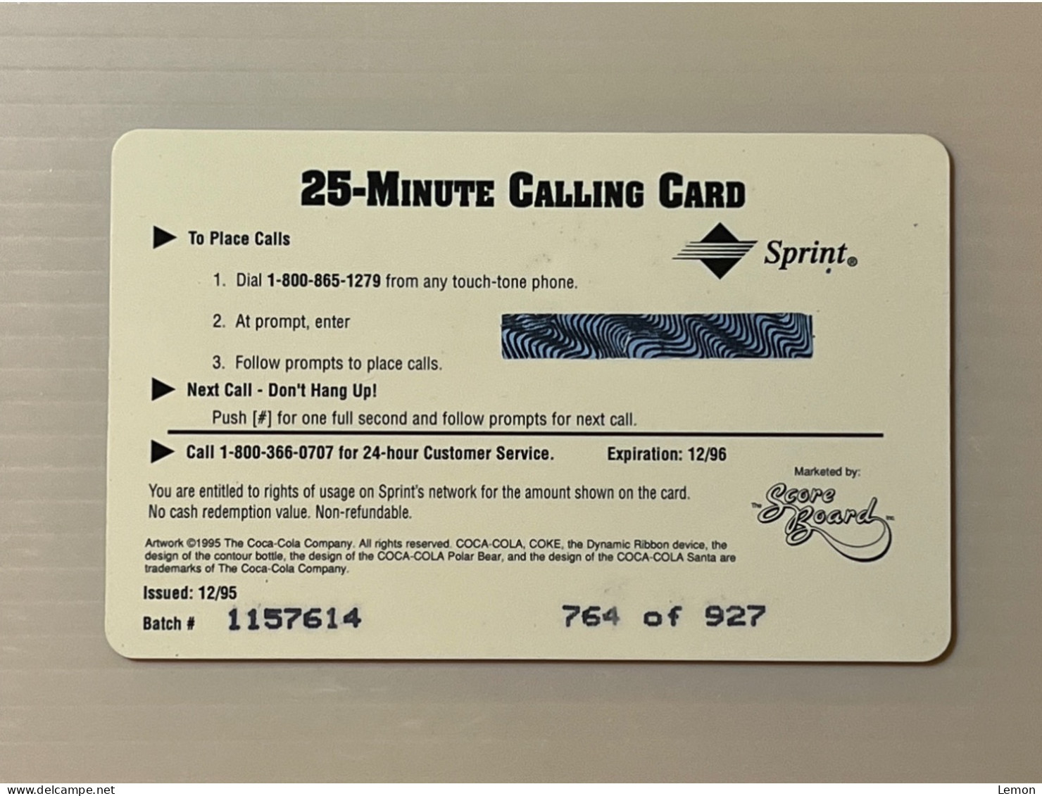 Mint USA UNITED STATES America Prepaid Telecard Phonecard, Coca Cola White Bear $25 Card Gold Border, Set Of 1 Mint Card - Colecciones