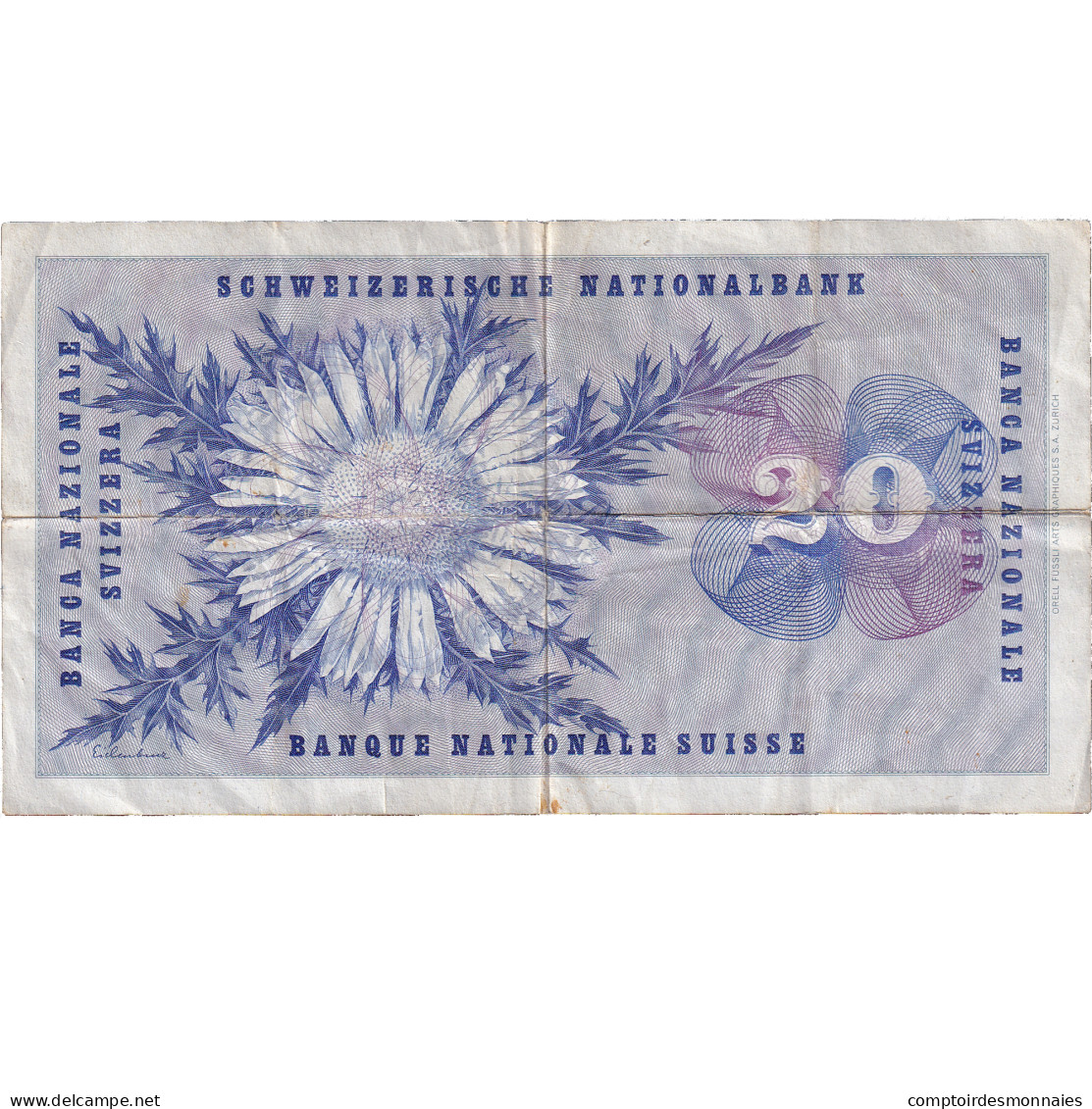 Billet, Suisse, 20 Franken, 1964, 1964-04-02, KM:46k, TB+ - Switzerland